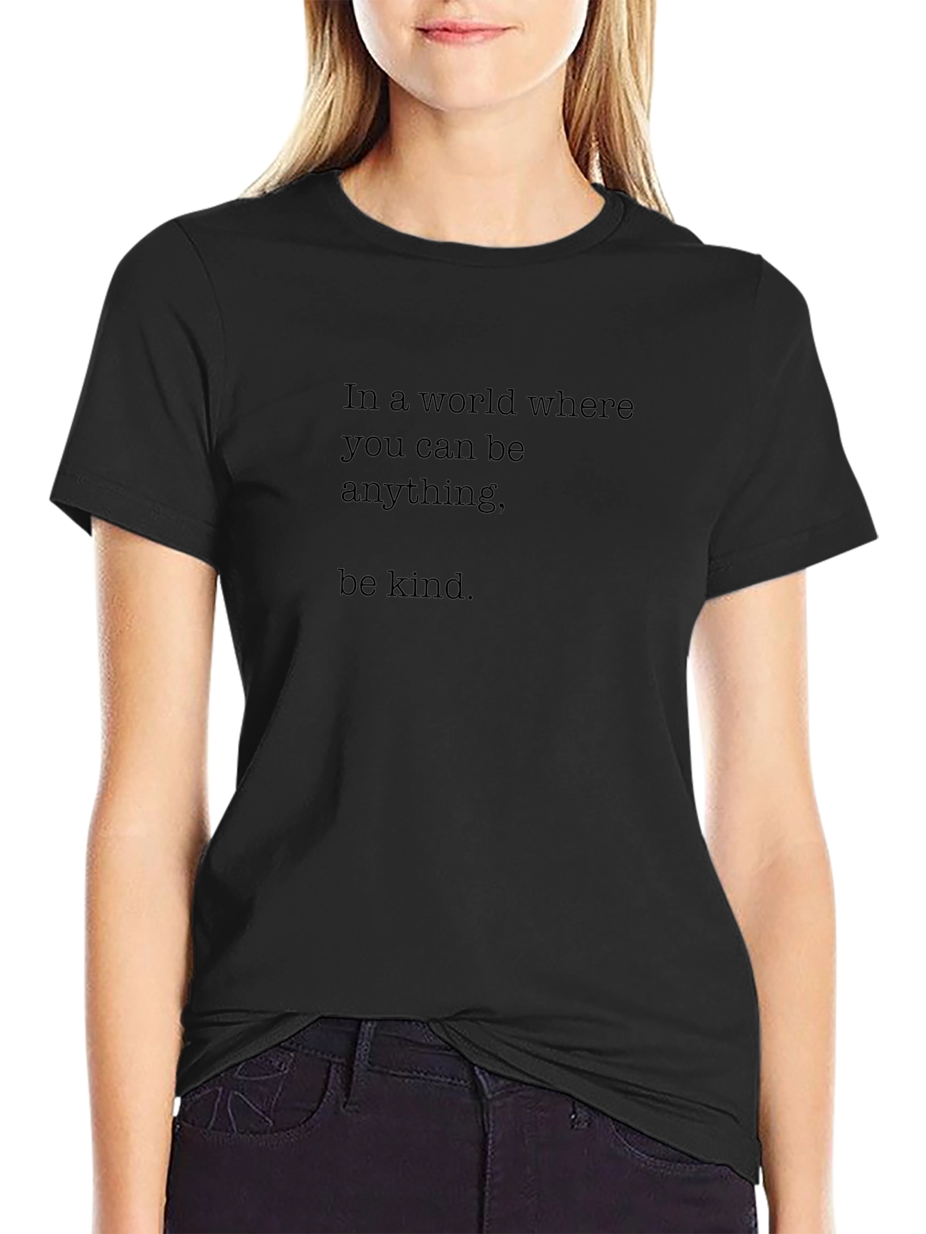 Be Kind Graphic T-Shirt - Black Casual Tee