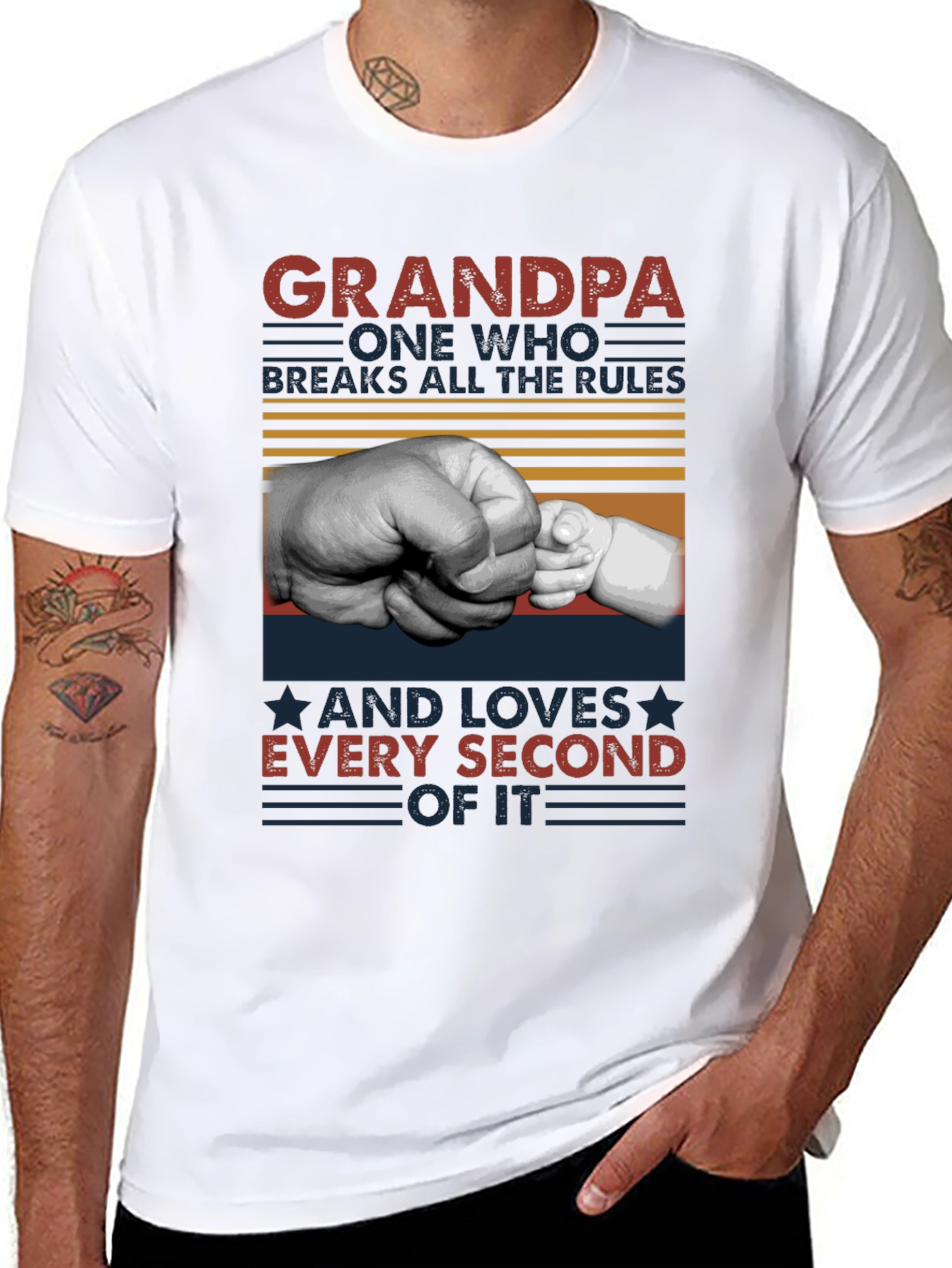 Grandpa Breaks All The Rules T-Shirt