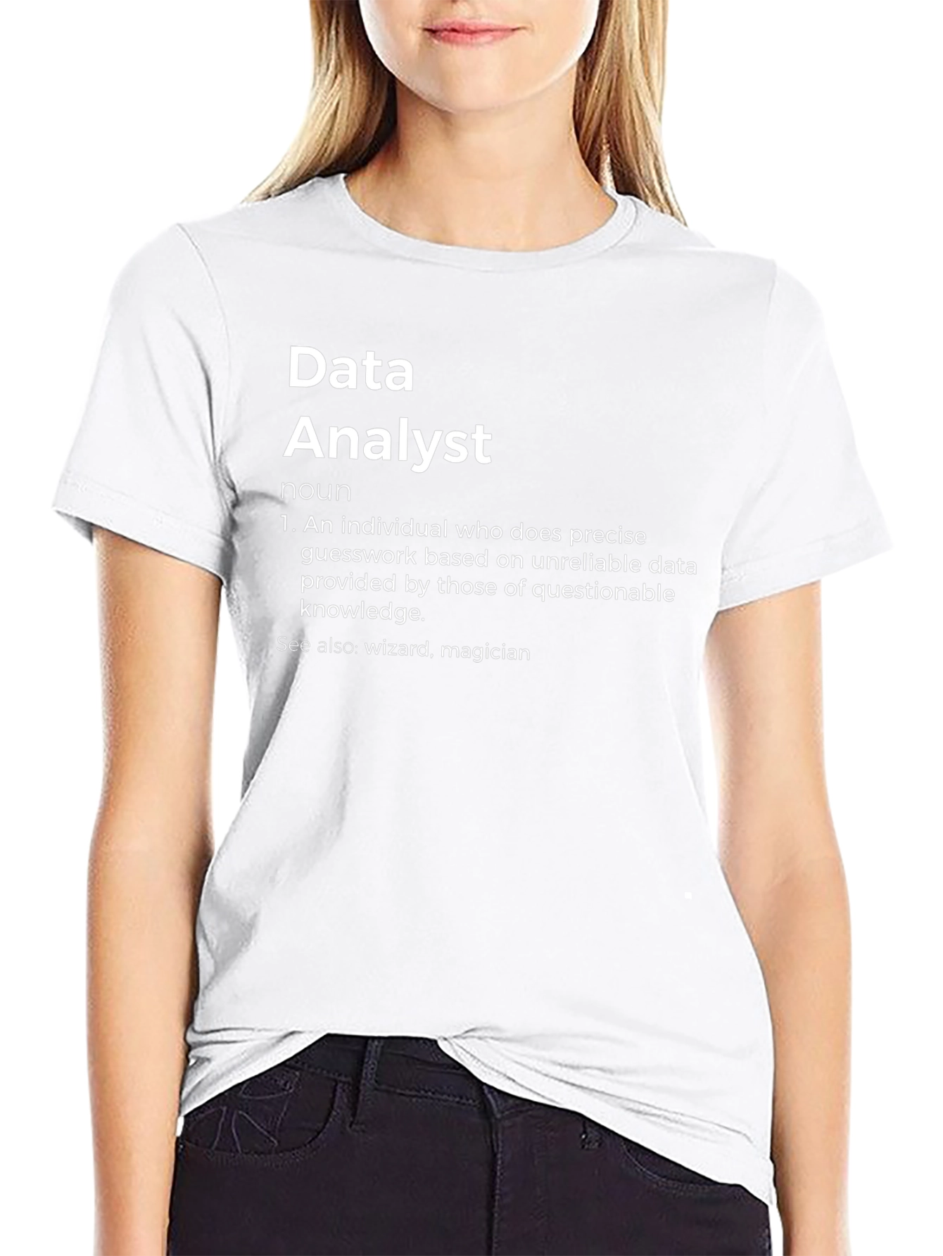 Data Analyst Definition Graphic Tee - Black
