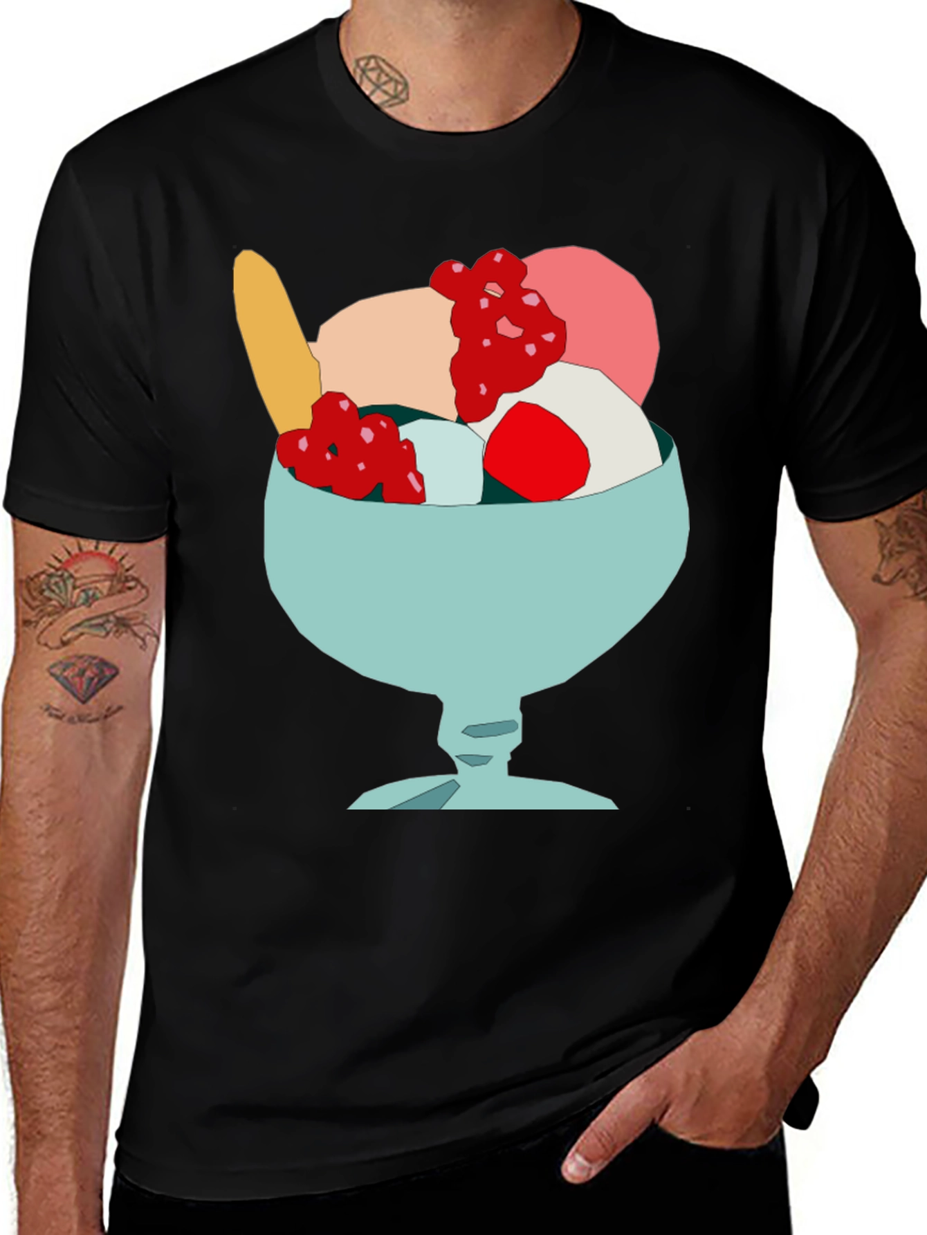 Ice Cream Sundae Graphic Tee - Sweet Style!