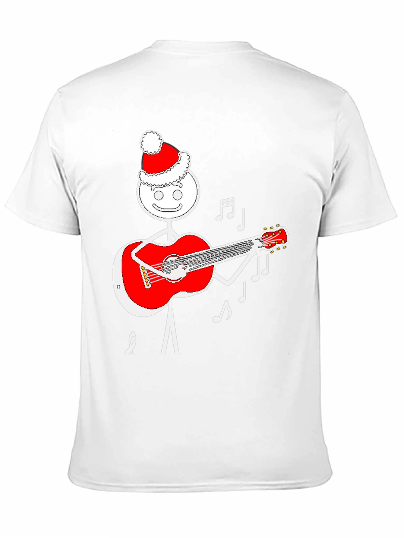 Festive Stick Figure Guitarist T-Shirt