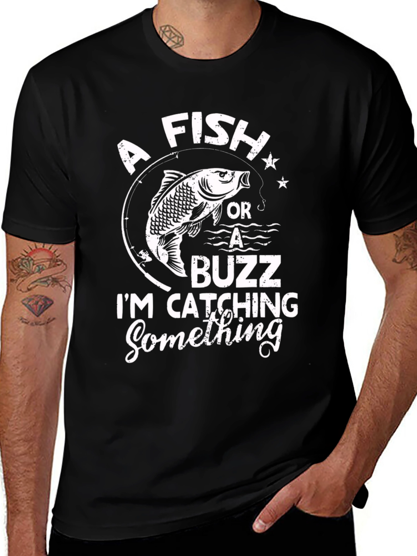 A Fish or a Buzz Graphic T-Shirt