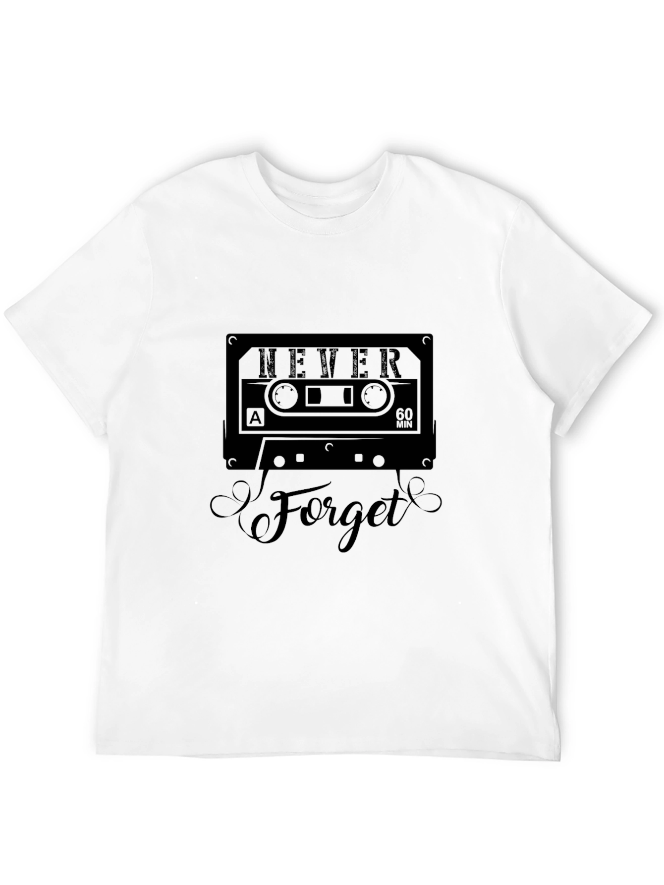 Never Forget Cassette Tape Graphic Tee