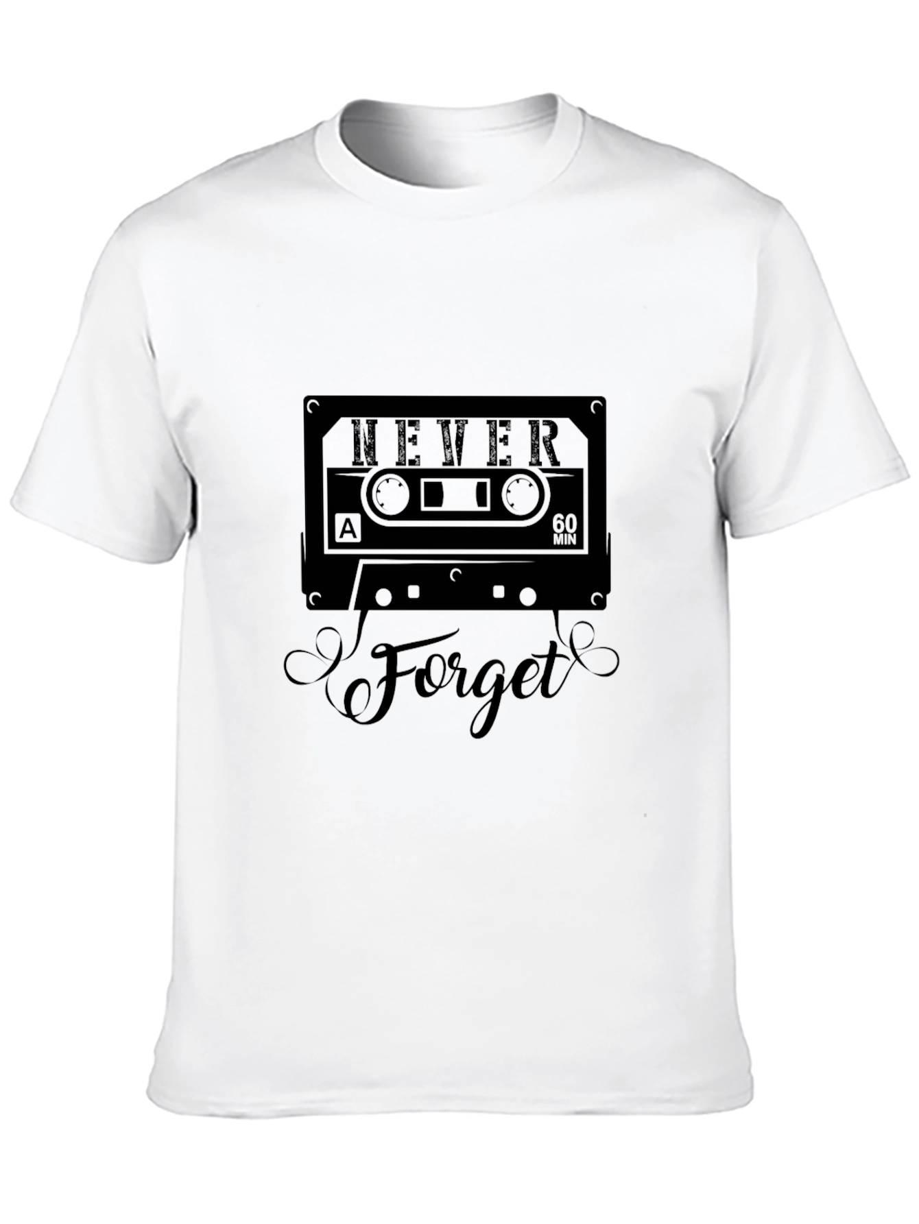 Never Forget Cassette Tape Graphic Tee