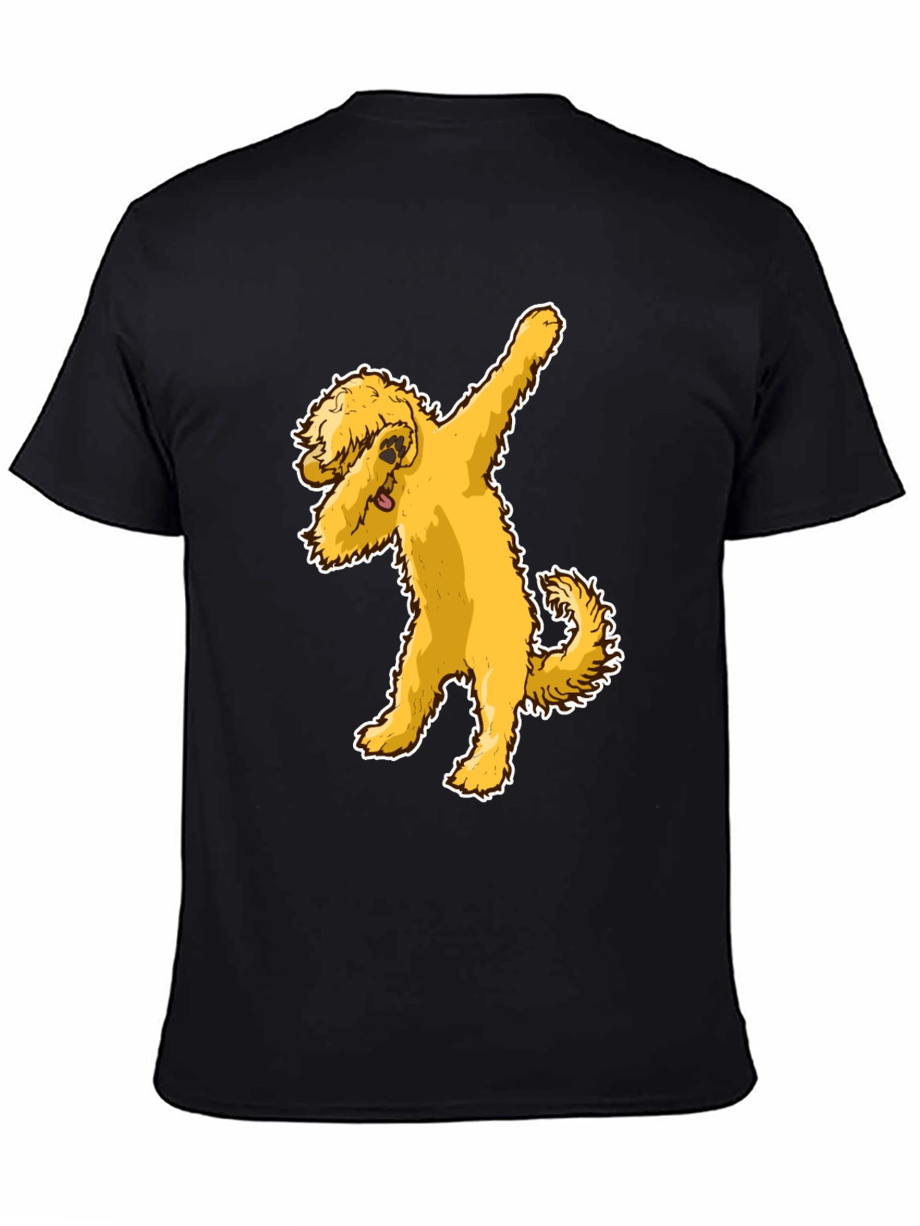 Dabbing Doodle Dog Black T-Shirt