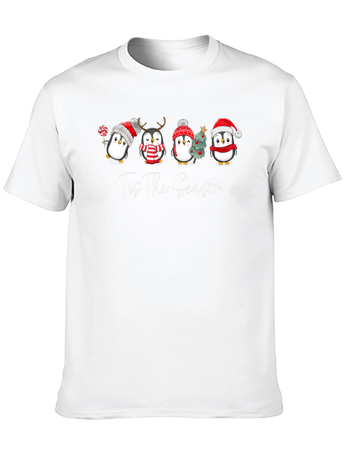 Festive Penguin Tis The Season T-Shirt
