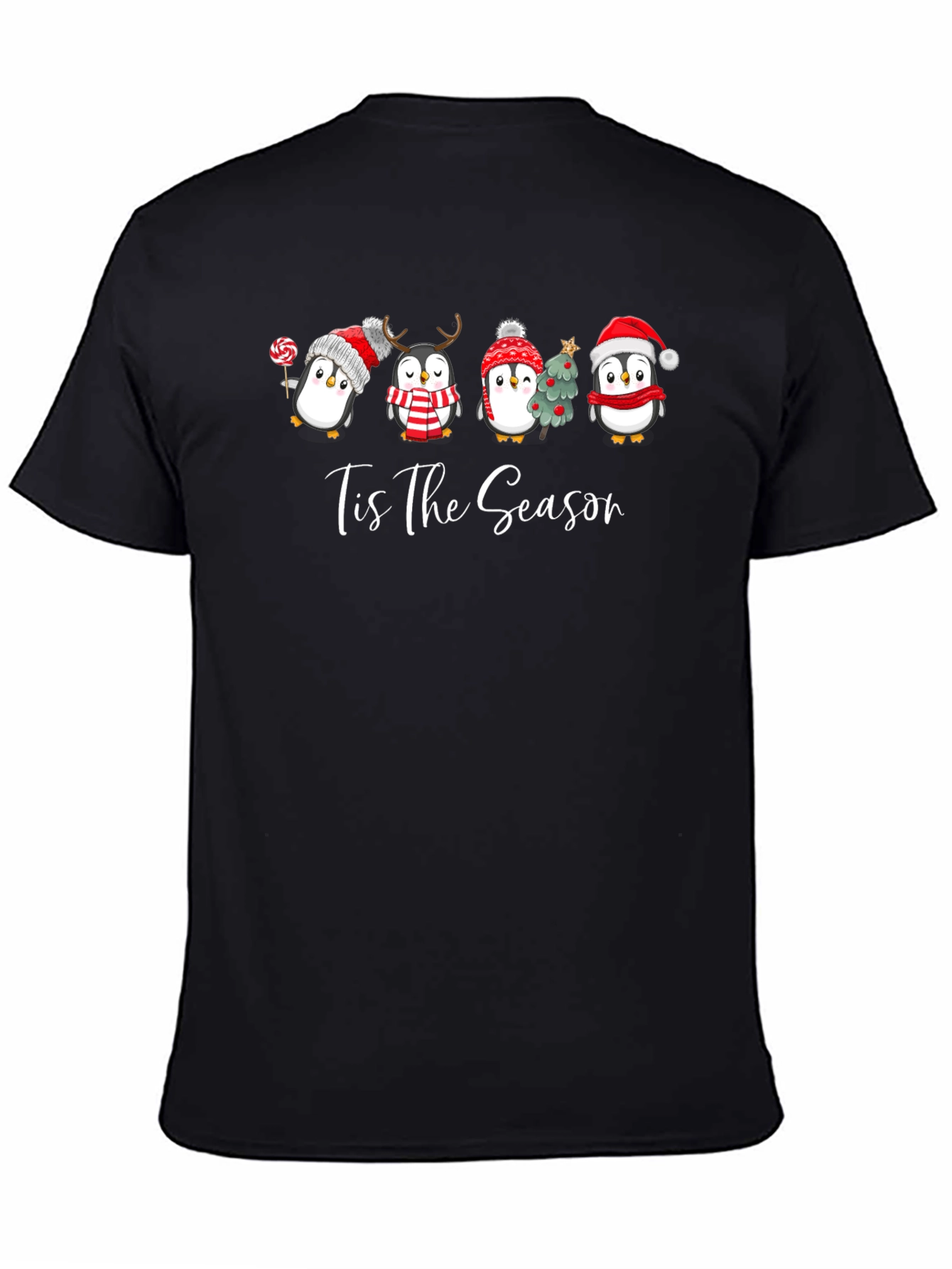 Festive Penguin Tis The Season T-Shirt