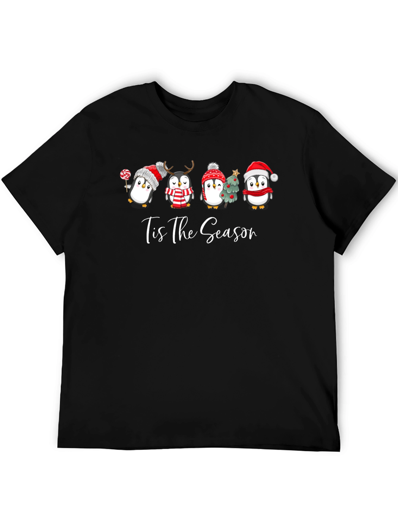 Festive Penguin Tis The Season T-Shirt