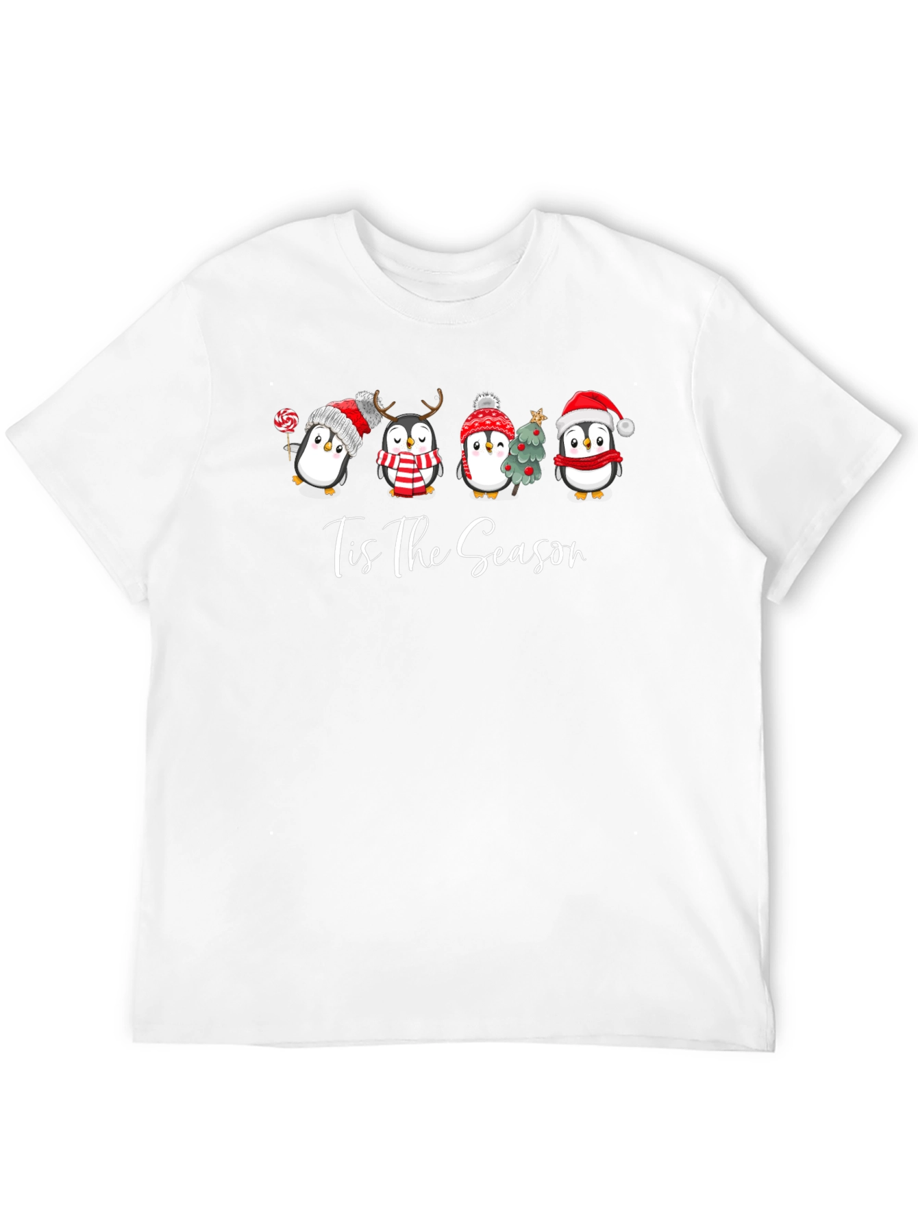 Festive Penguin Tis The Season T-Shirt
