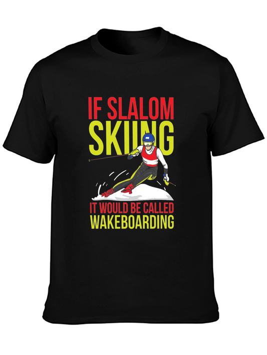 Slalom Skiing Wakeboarding T-Shirt