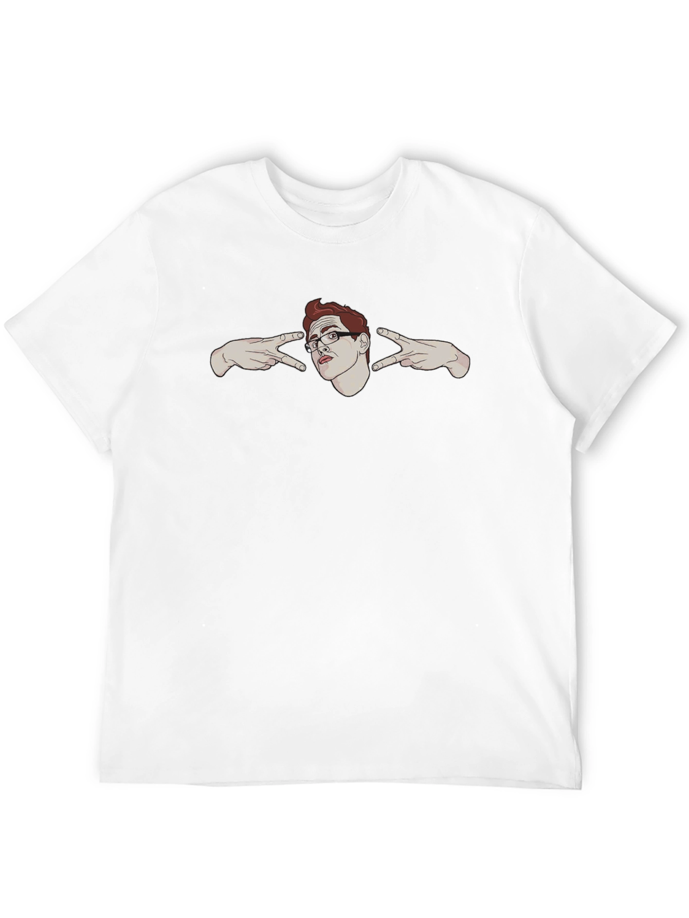 Peace Sign Geek Black T-Shirt