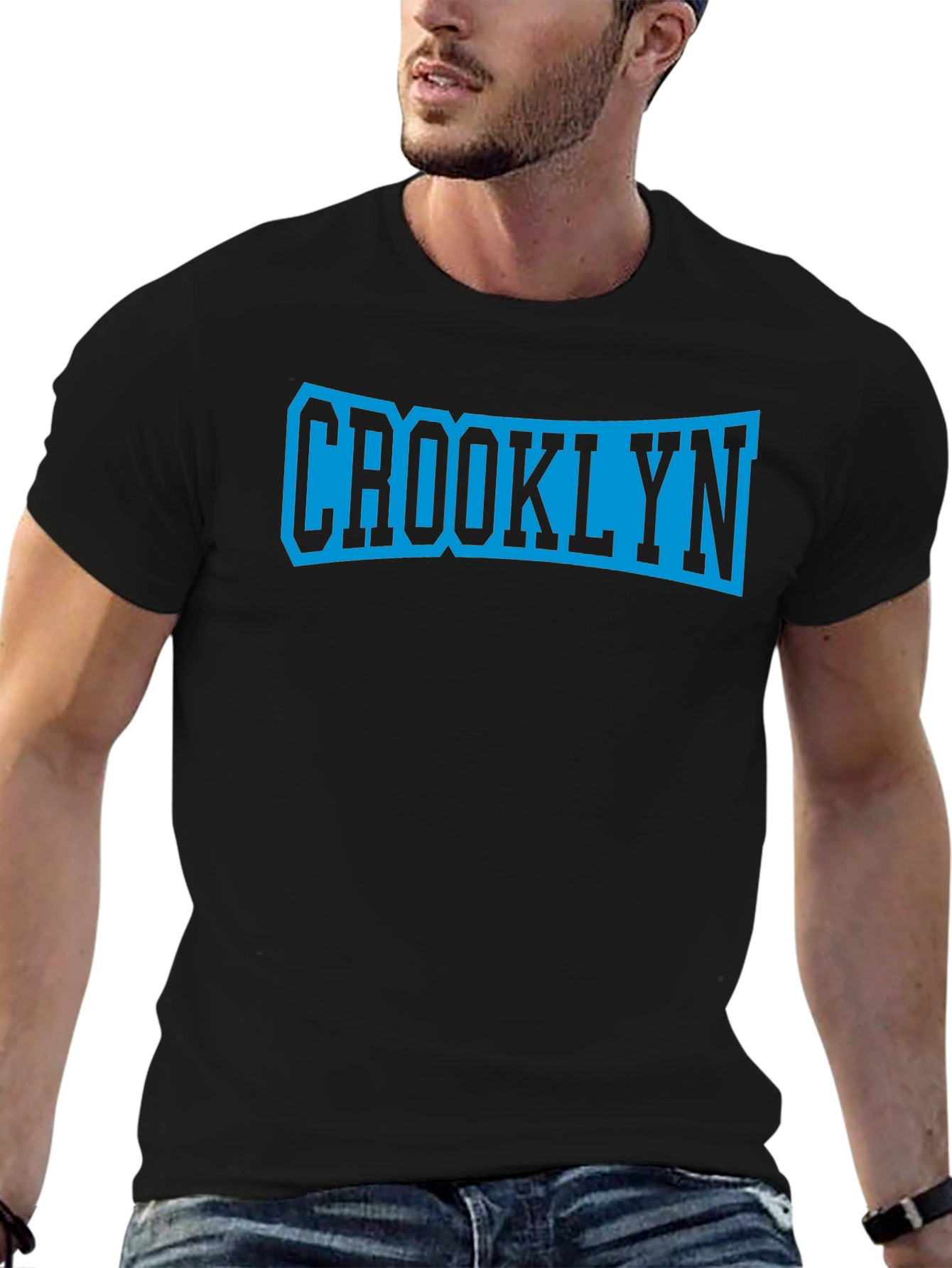 Crooklyn Graphic Tee - Stylish Black T-Shirt