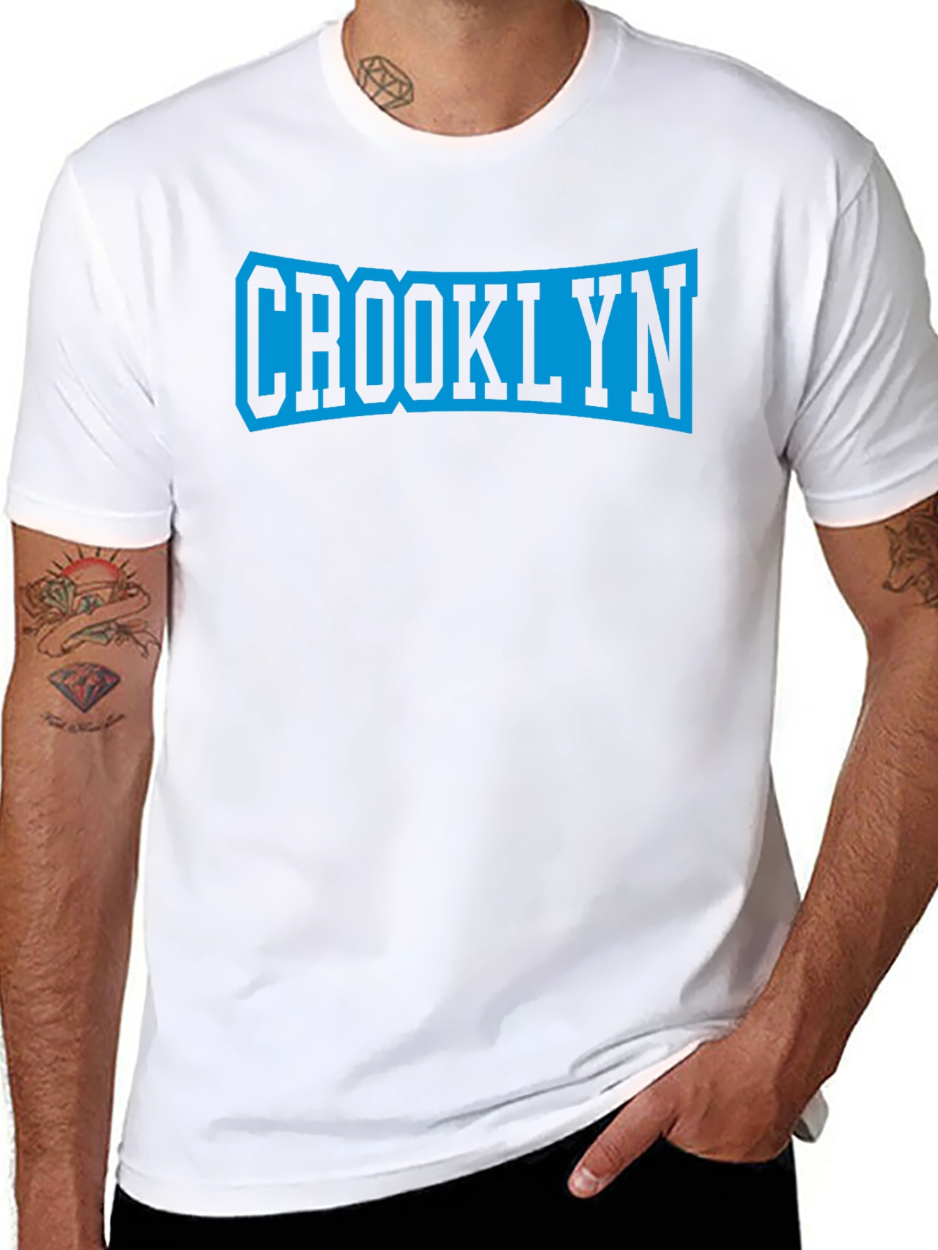 Crooklyn Graphic Tee - Stylish Black T-Shirt