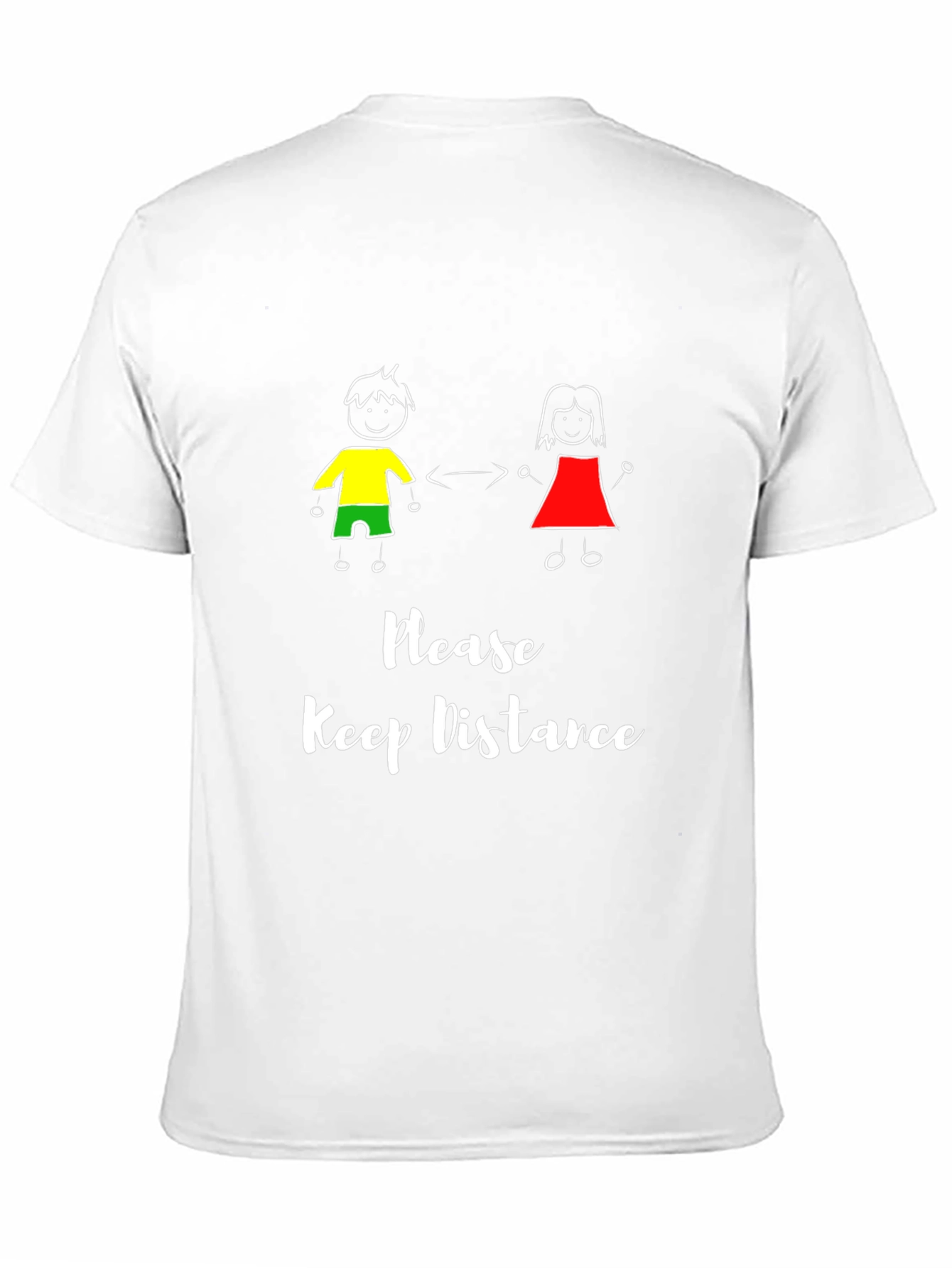 Social Distance T-Shirt: Please Keep Distance Graphic Tee
