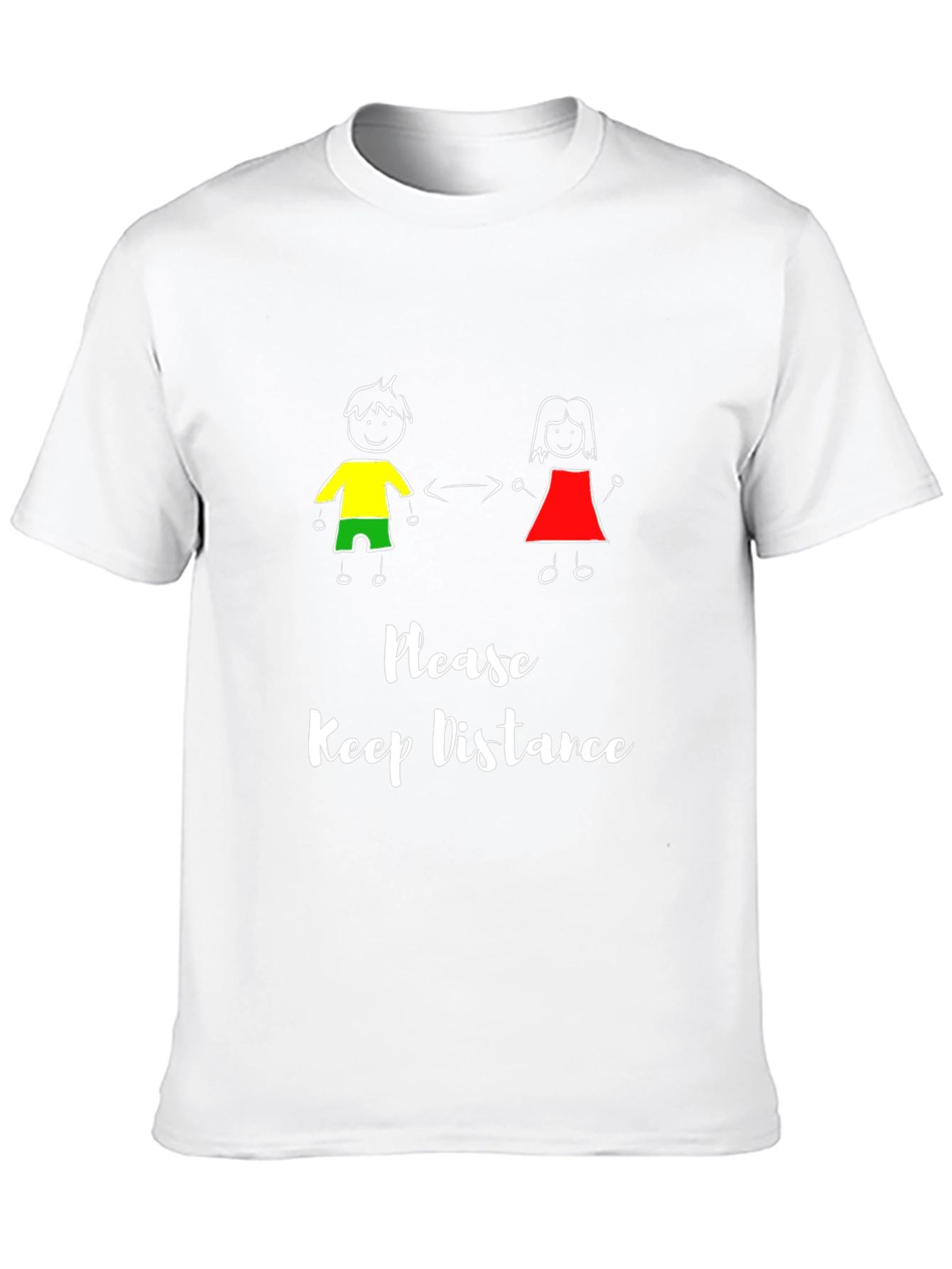 Social Distance T-Shirt: Please Keep Distance Graphic Tee