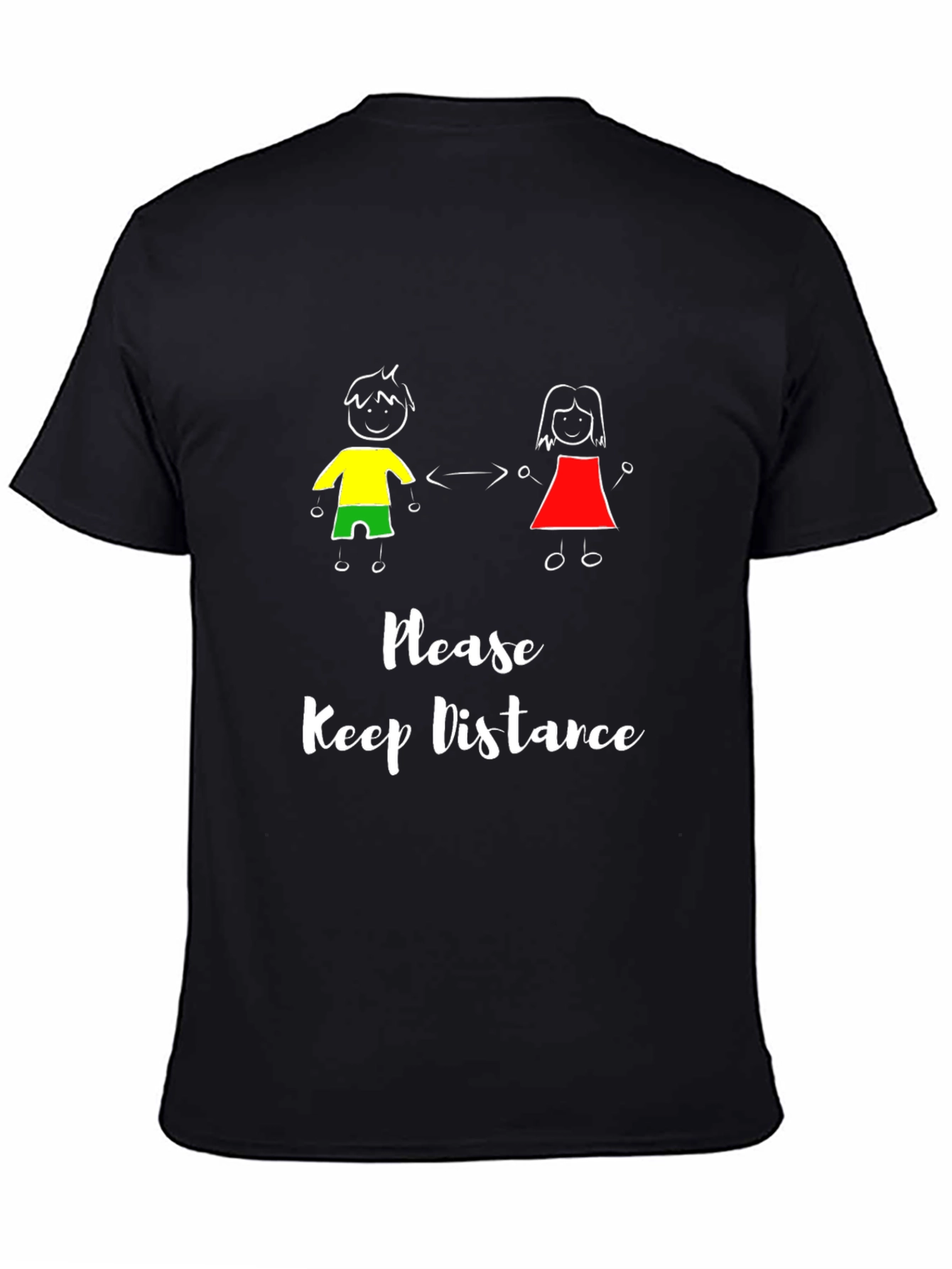 Social Distance T-Shirt: Please Keep Distance Graphic Tee