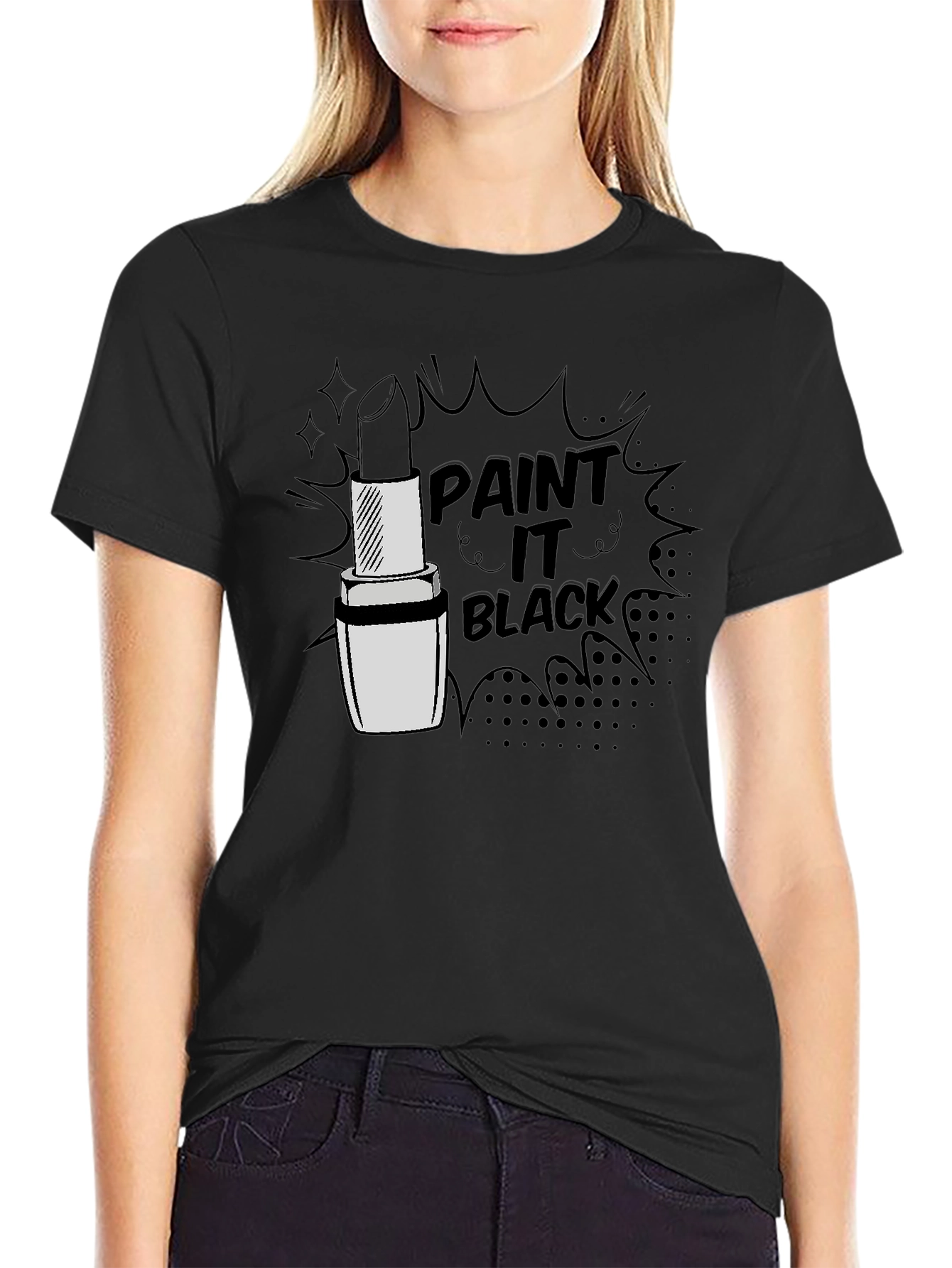 Paint It Black Lipstick T-Shirt