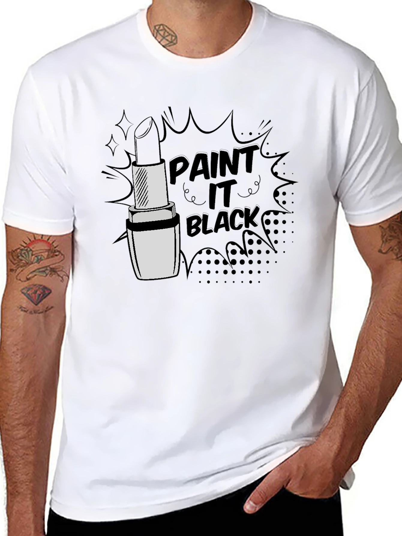 Paint It Black Lipstick T-Shirt