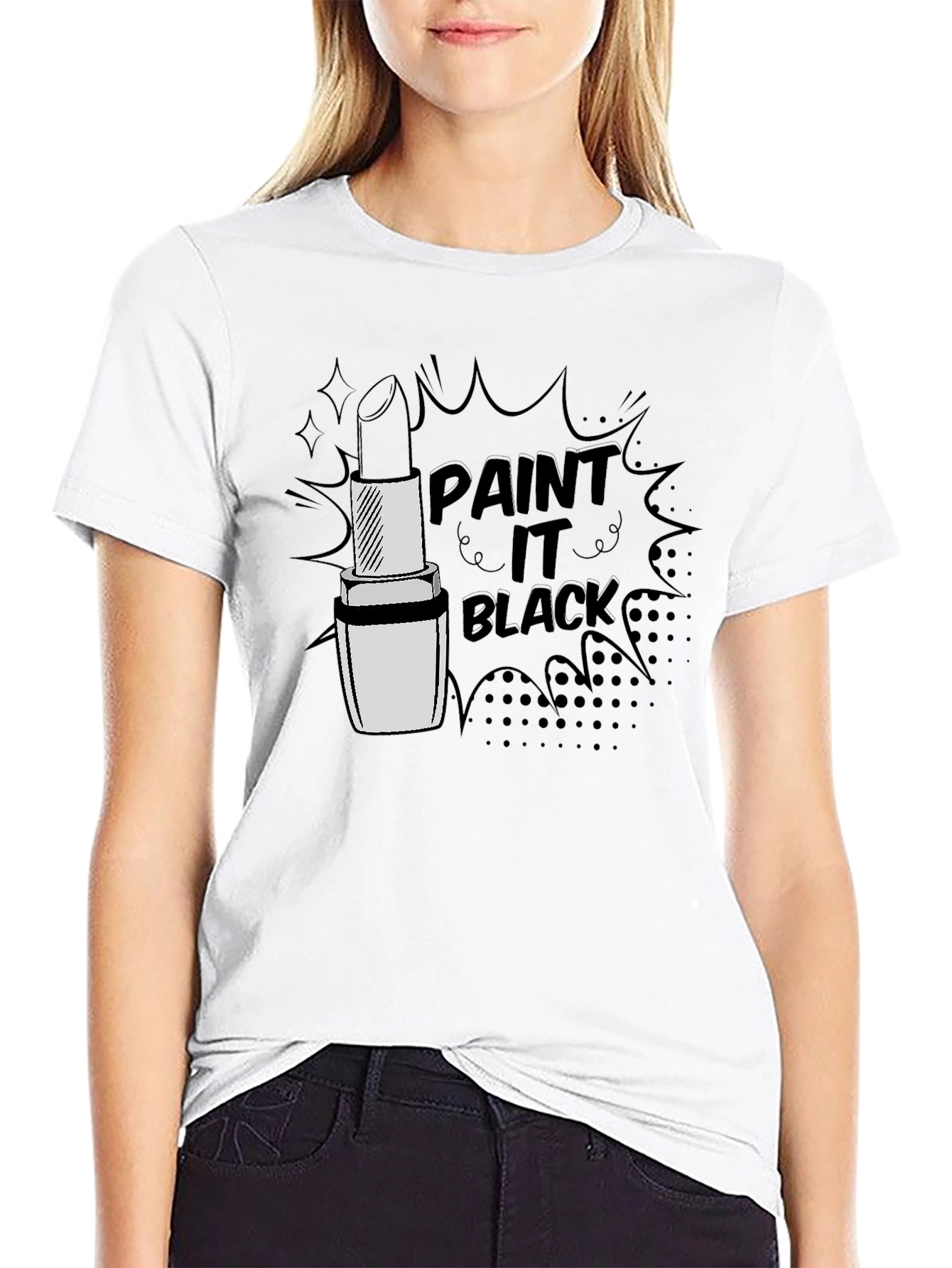 Paint It Black Lipstick T-Shirt