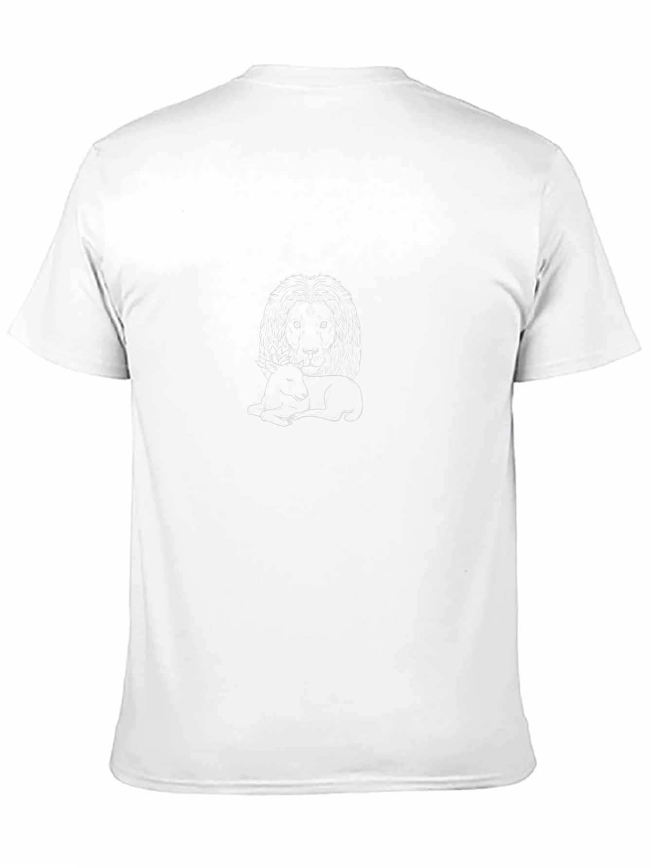 Lion and Lamb Black Graphic Tee