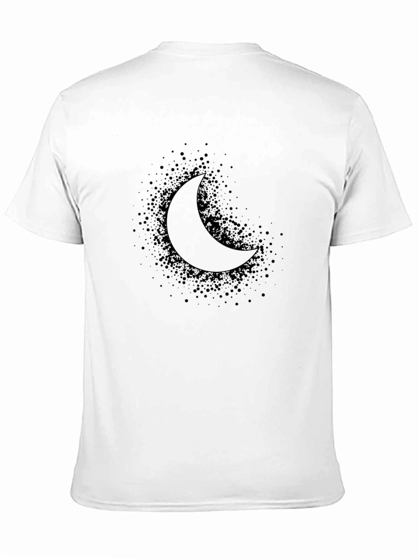 Dark Moon Graphic Tee - Black Cotton Blend