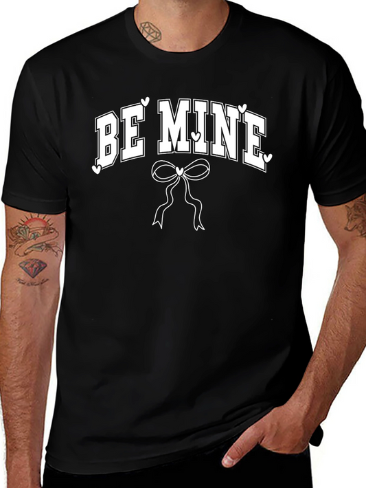 Be Mine Graphic Tee - Valentines Day Bow Shirt