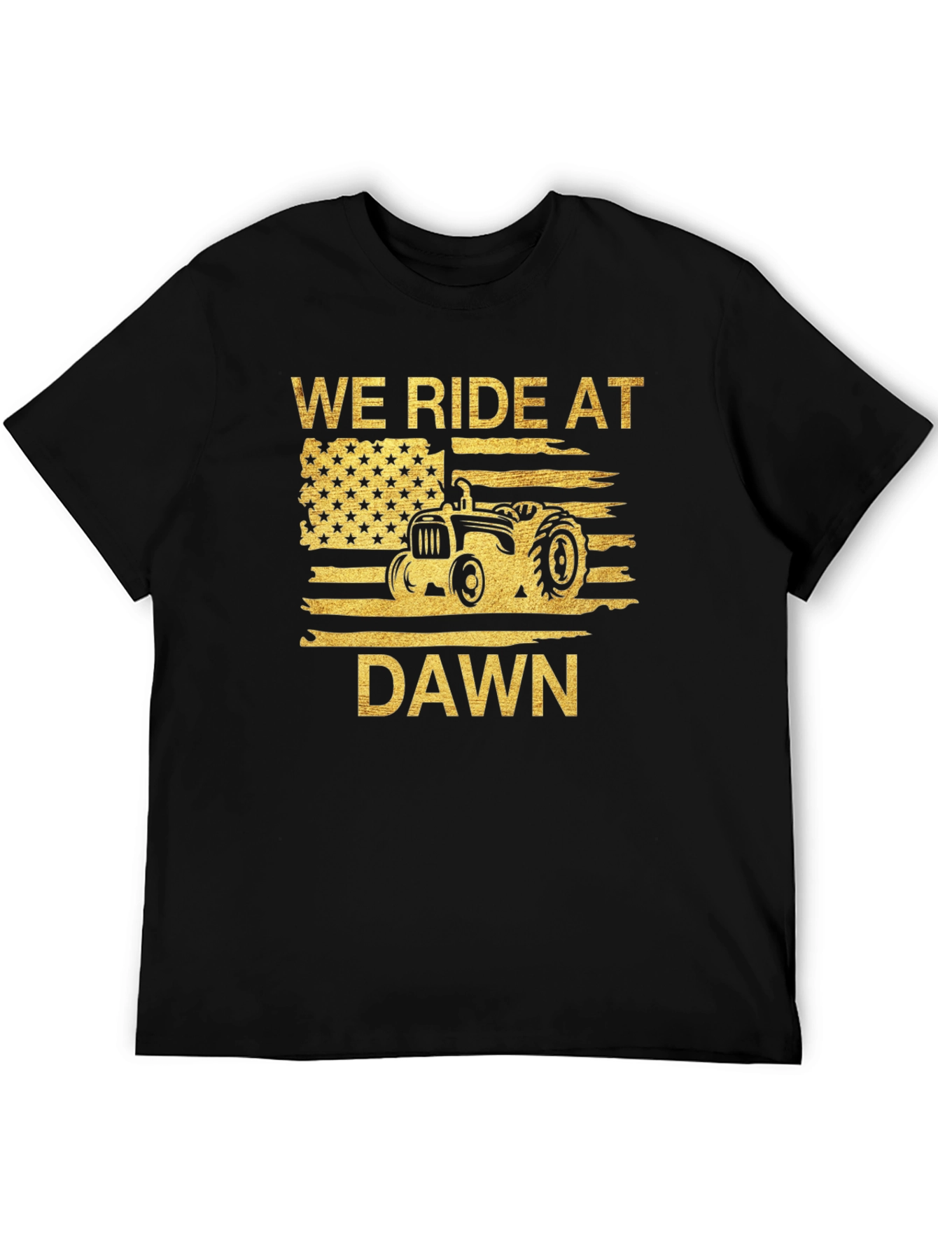 We Ride at Dawn Black T-Shirt