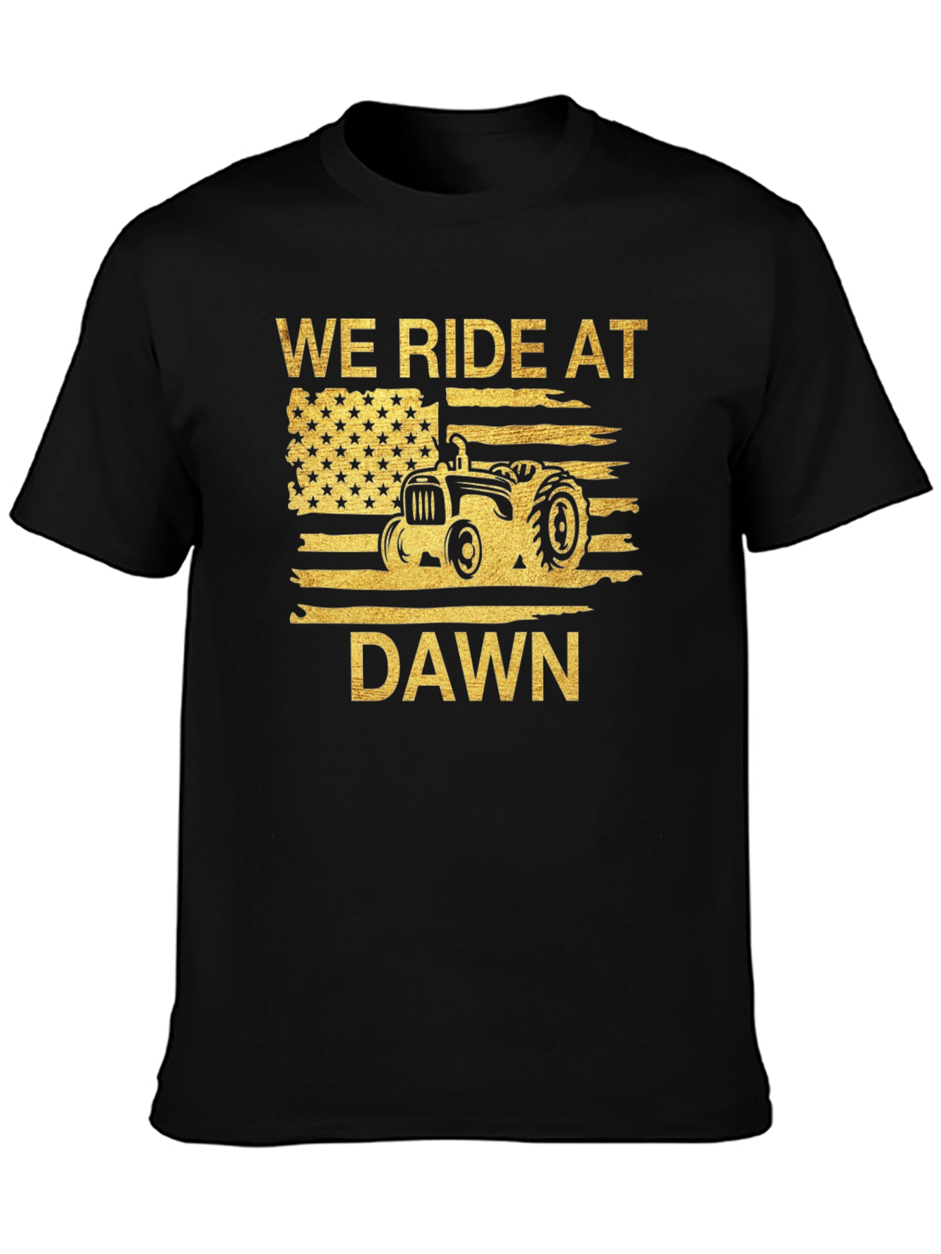 We Ride at Dawn Black T-Shirt
