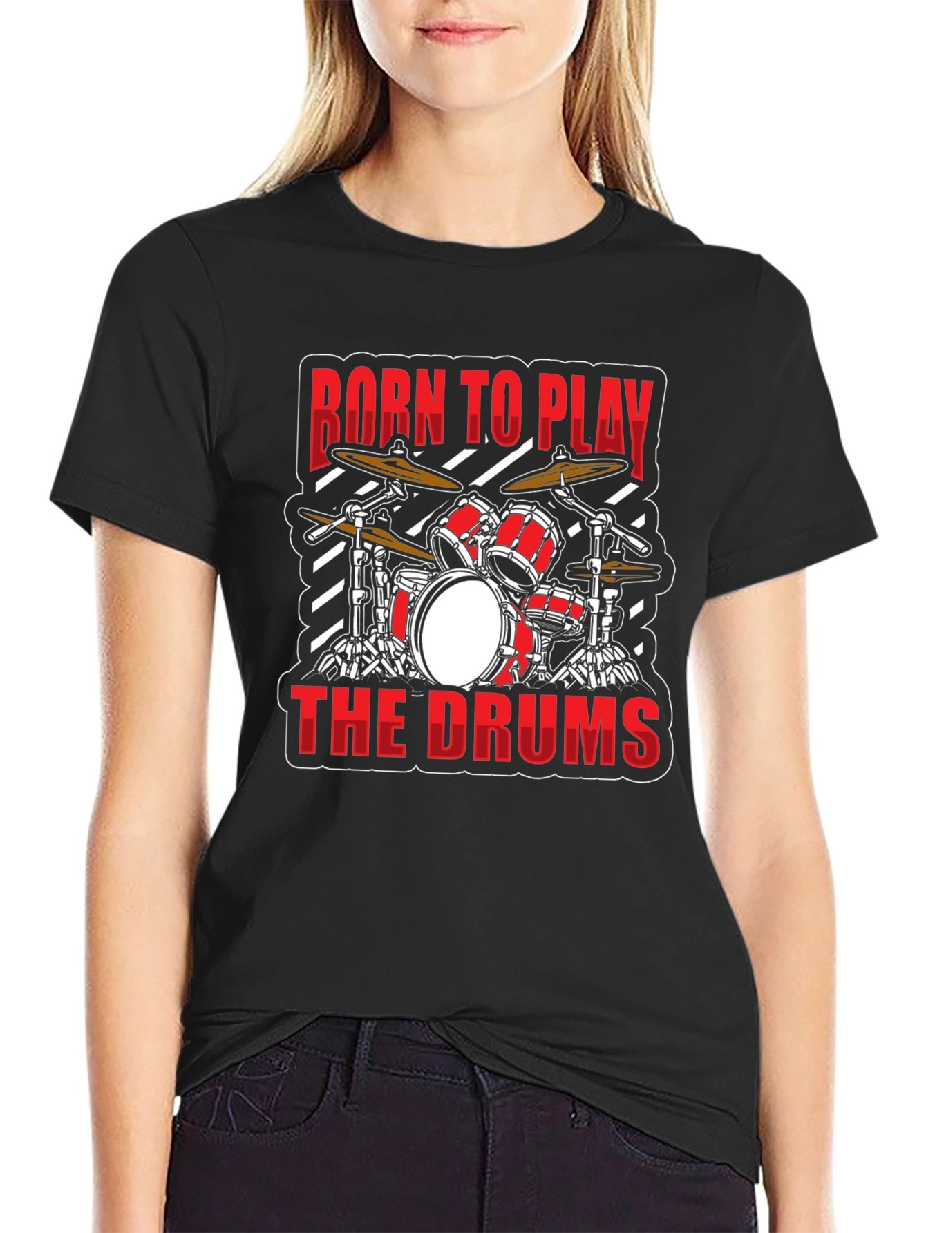 Born to Play the Drums Graphic T-Shirt