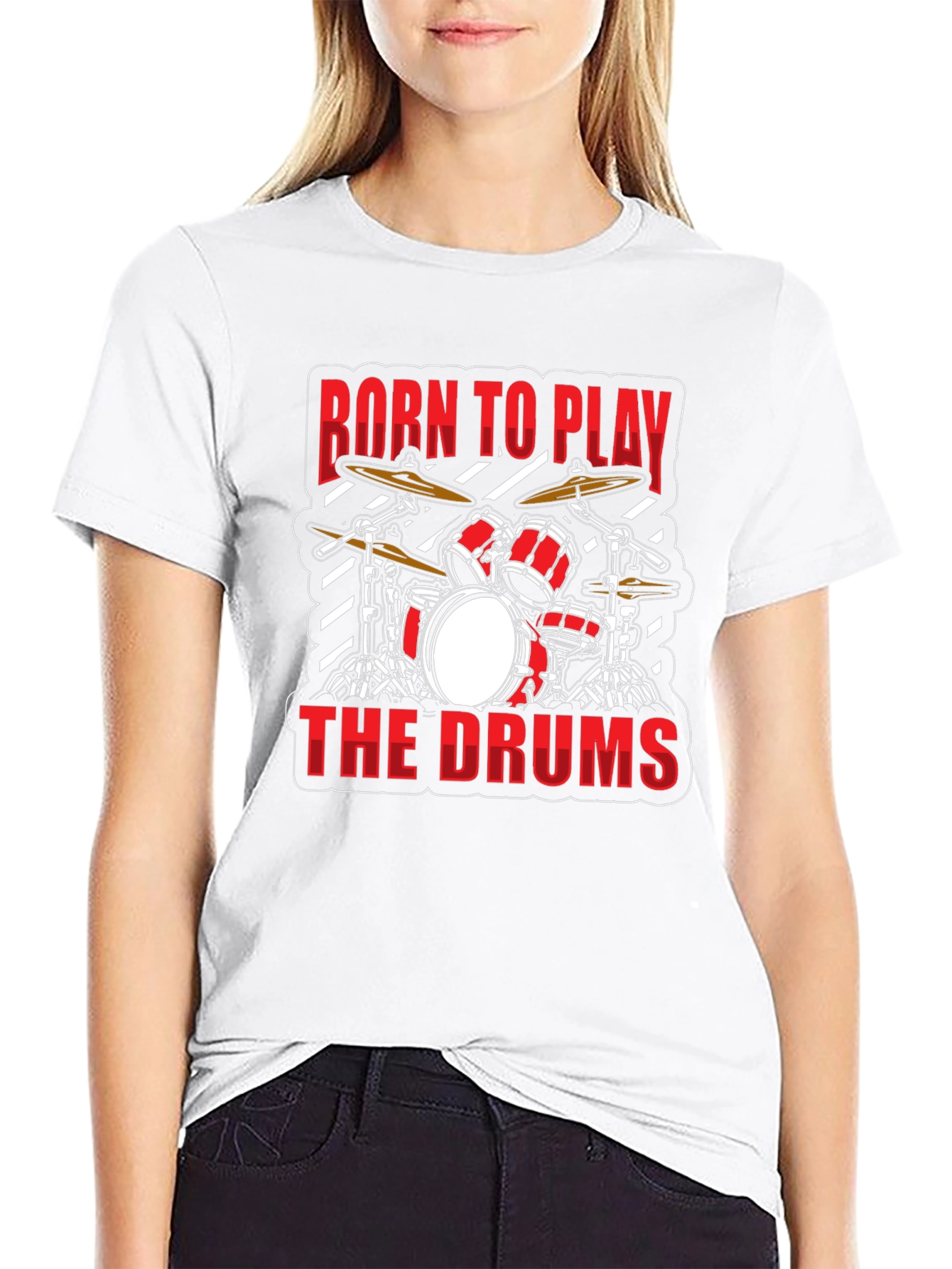 Born to Play the Drums Graphic T-Shirt