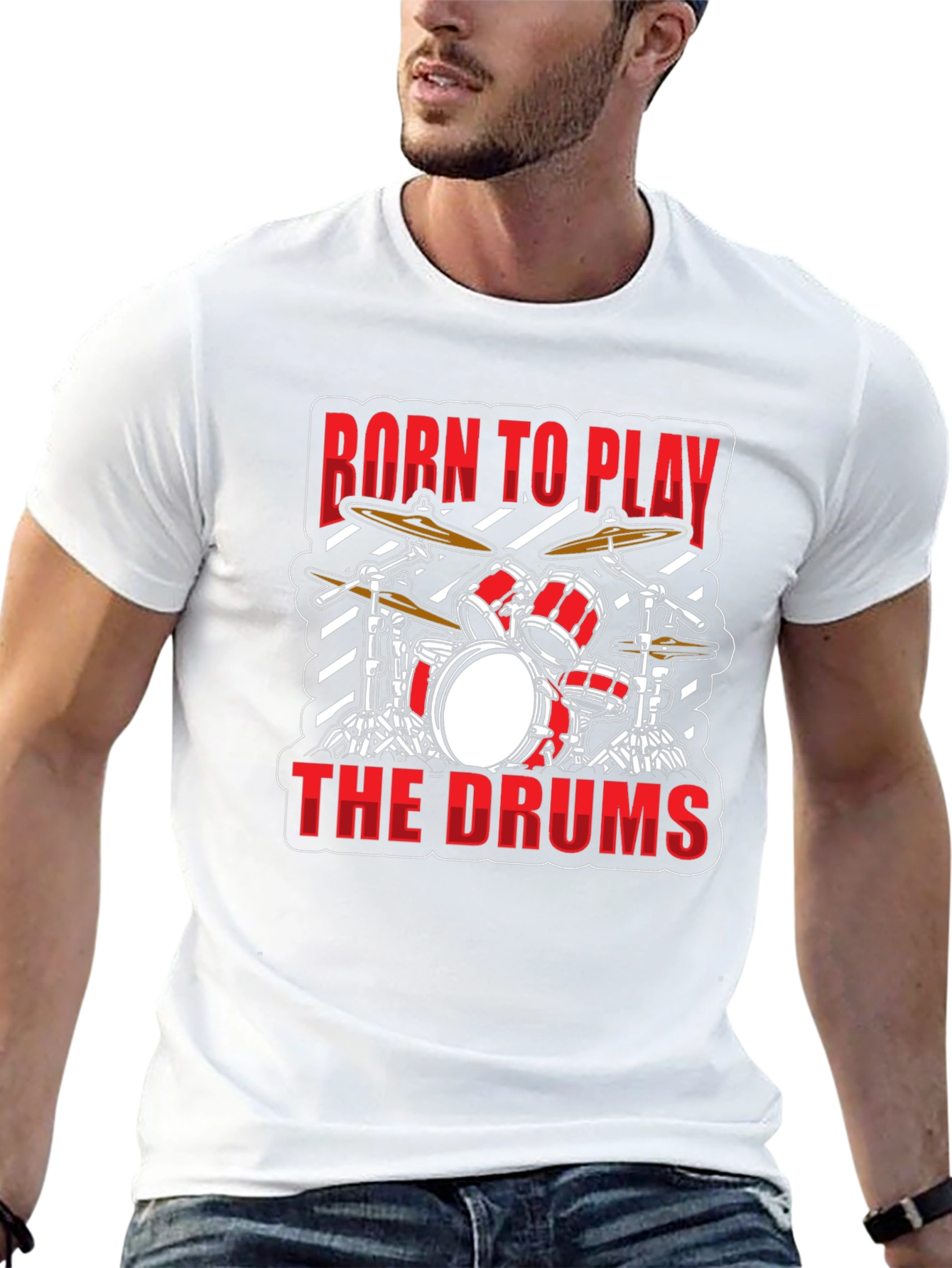 Born to Play the Drums Graphic T-Shirt