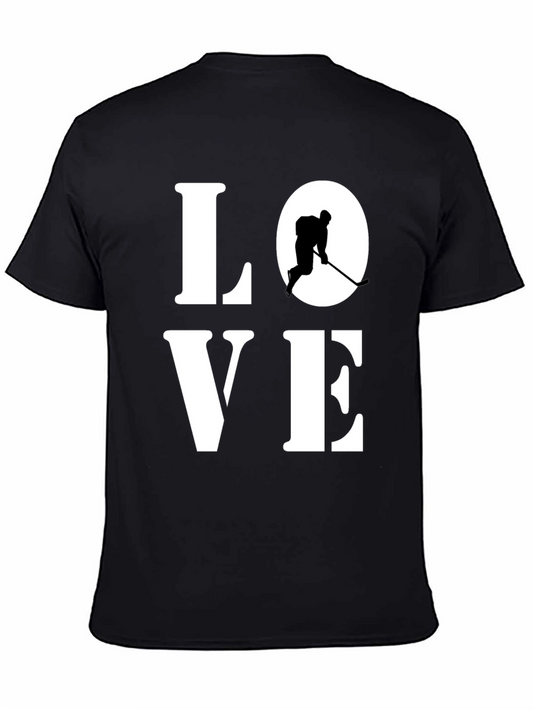 Love Hockey Graphic Tee - Sporty Unisex T-Shirt