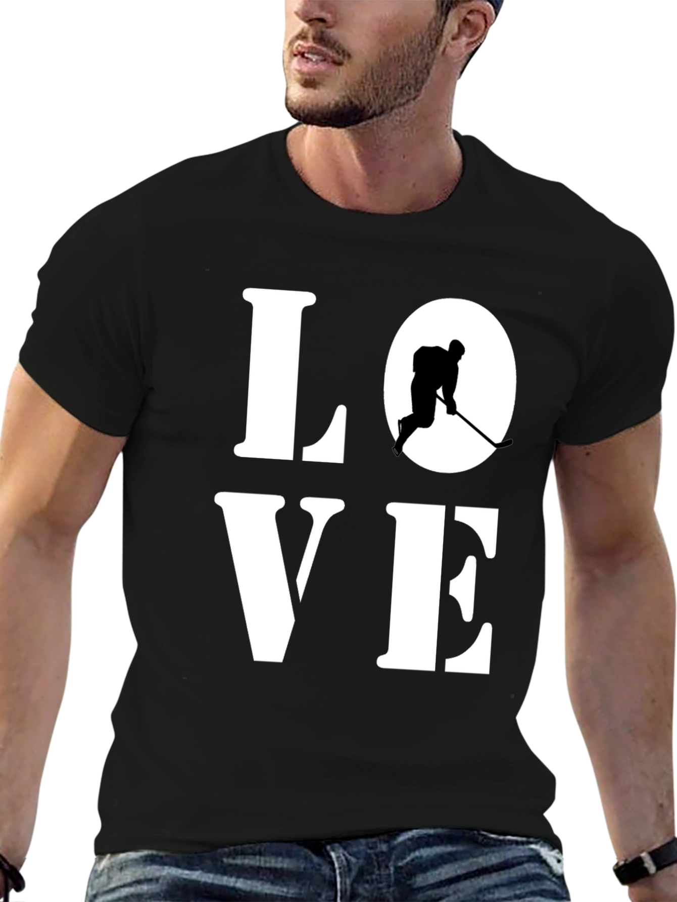 Love Hockey Graphic Tee - Sporty Unisex T-Shirt