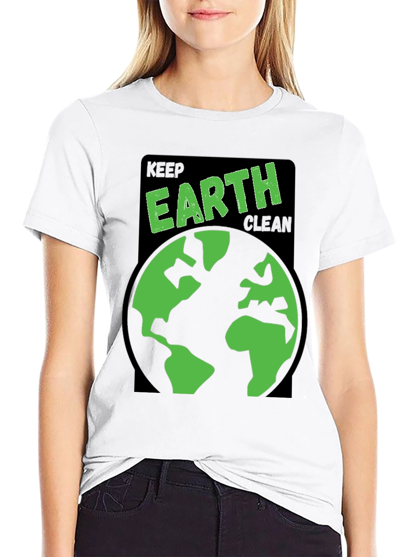 Keep Earth Clean Graphic Tee - Eco-Friendly Shirt
