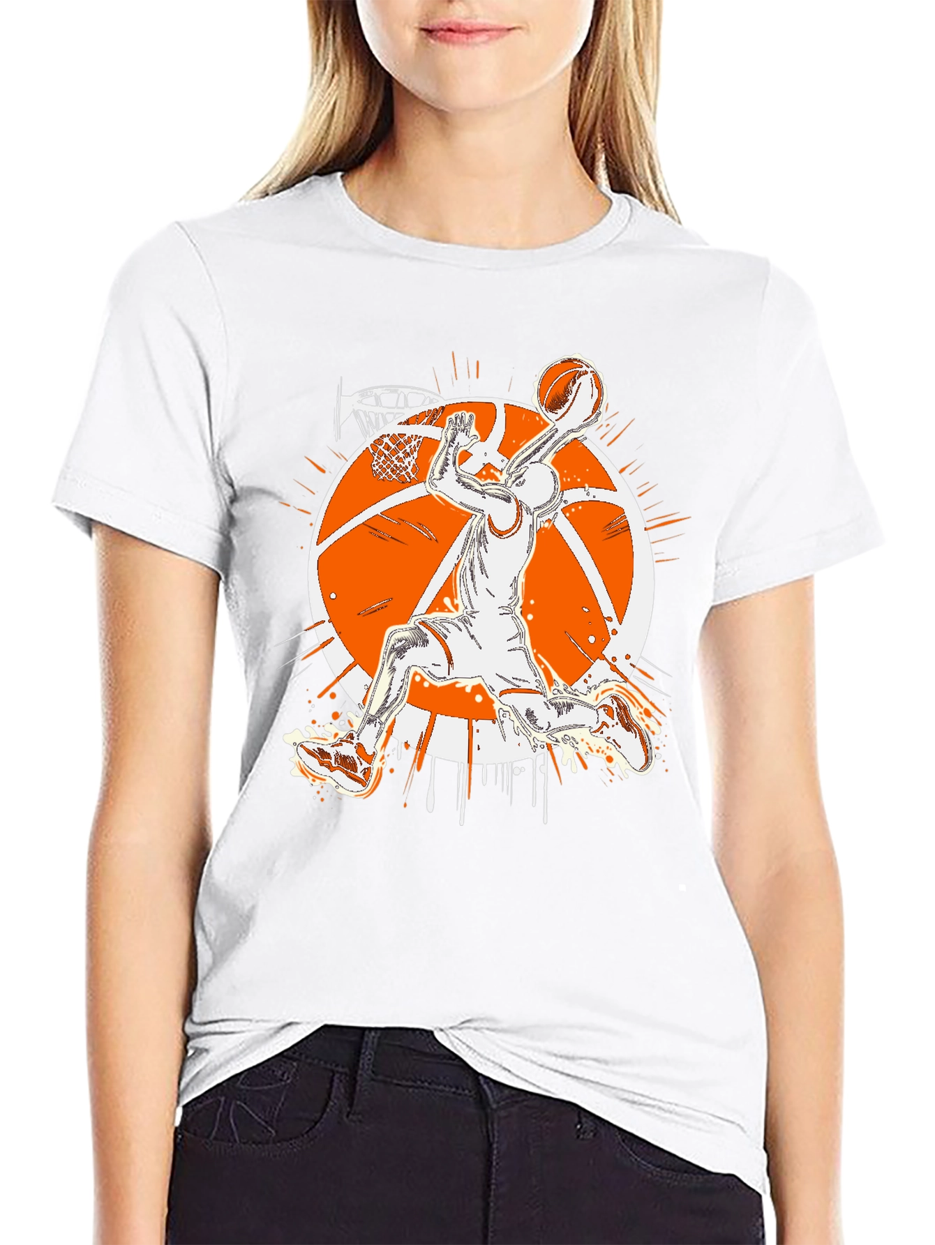 Black Basketball Graphic T-Shirt