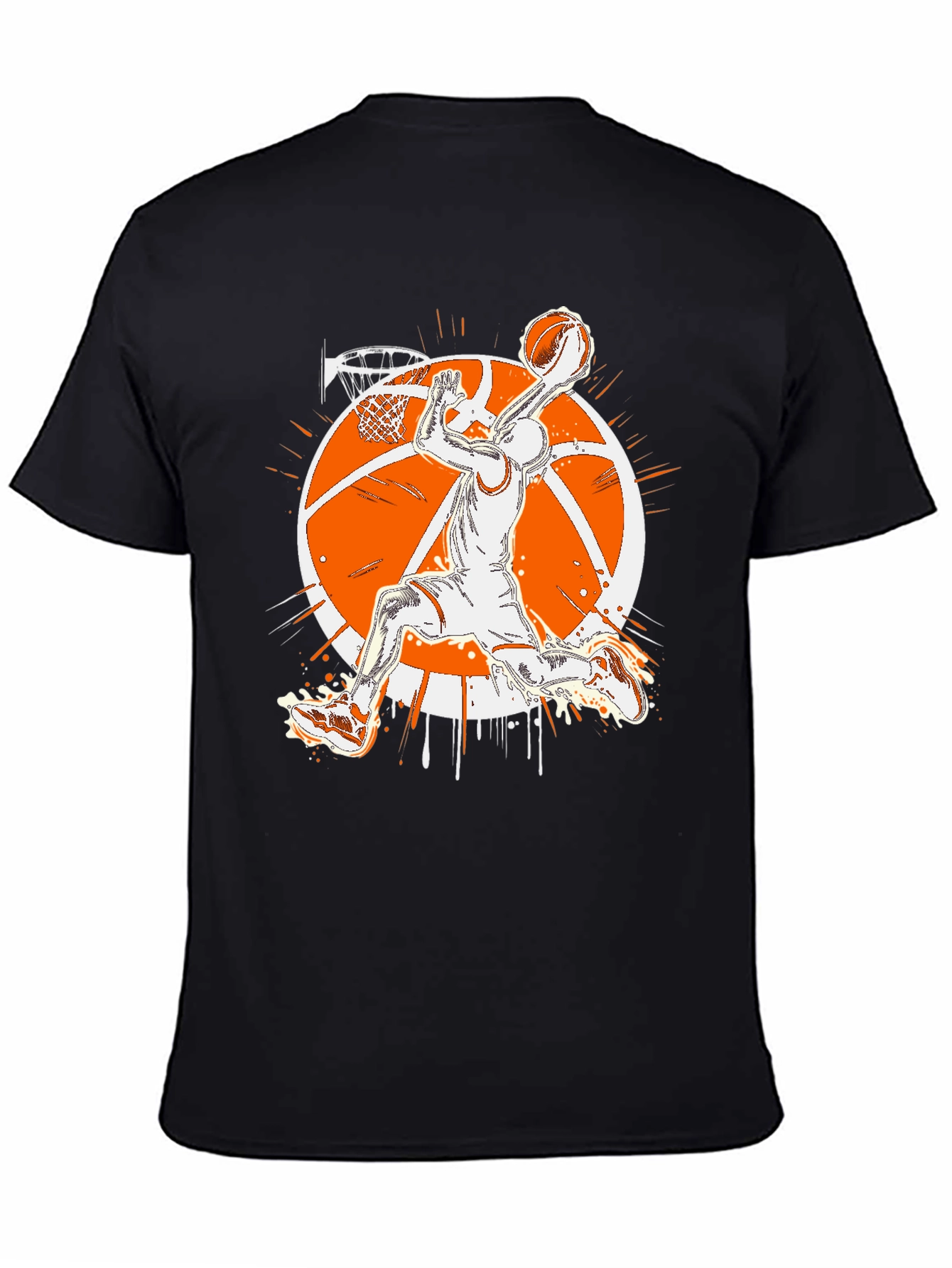 Black Basketball Graphic T-Shirt