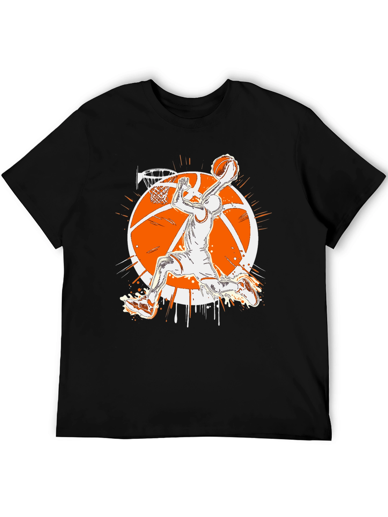 Black Basketball Graphic T-Shirt
