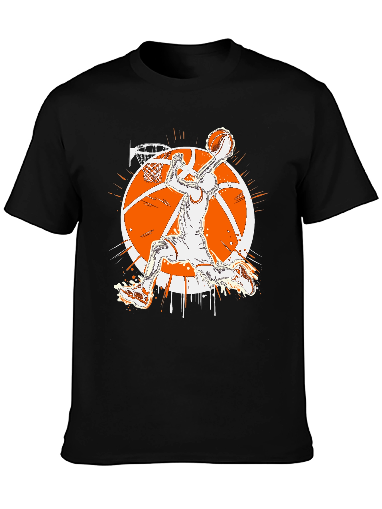 Black Basketball Graphic T-Shirt
