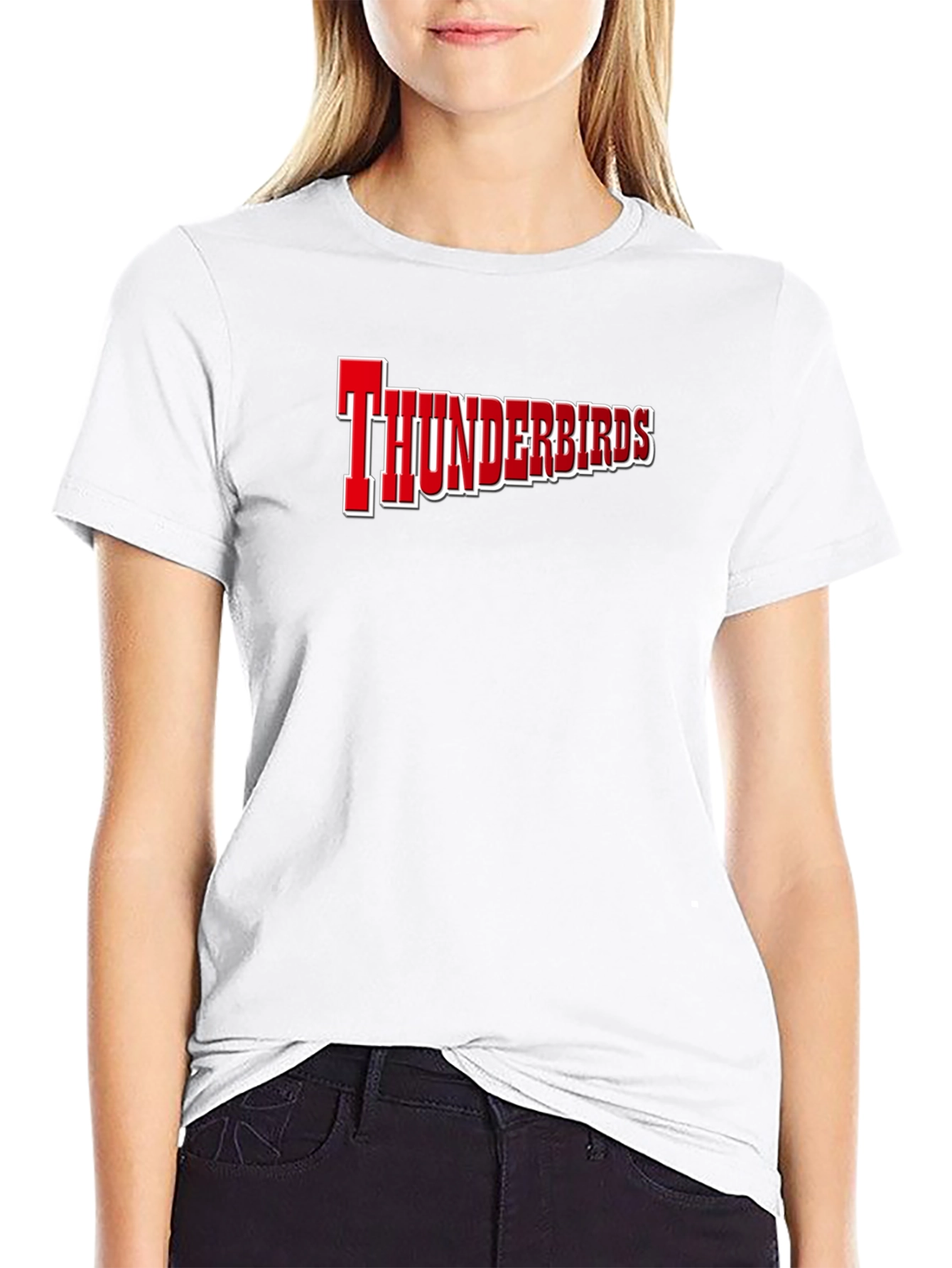 Thunderbirds Graphic Tee - Bold Style Black T-Shirt