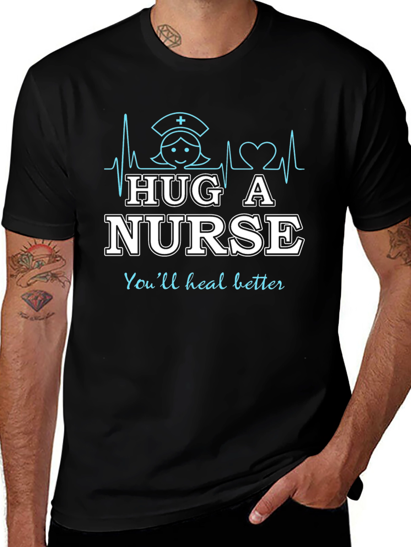 Hug A Nurse T-Shirt - Heal Better