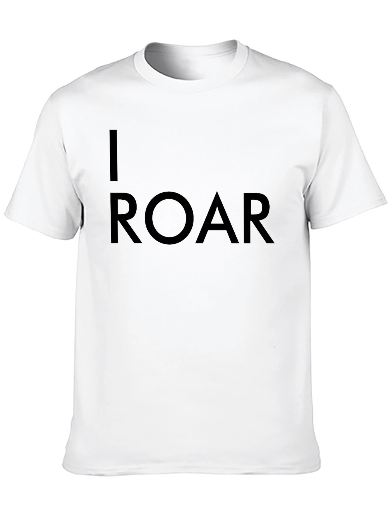 I Roar Graphic Tee - Black Casual T-Shirt
