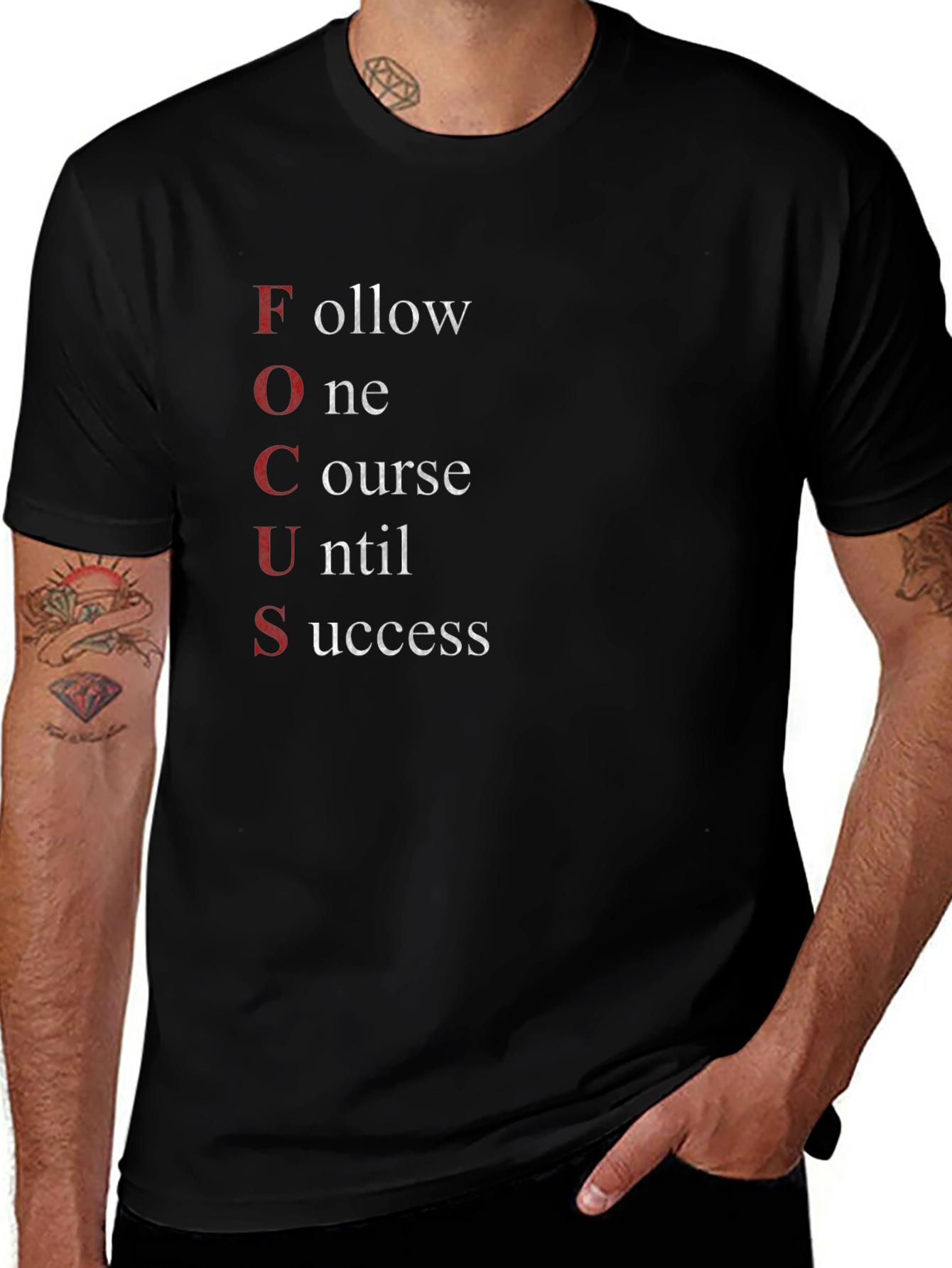 Motivational FOCUS Graphic T-Shirt