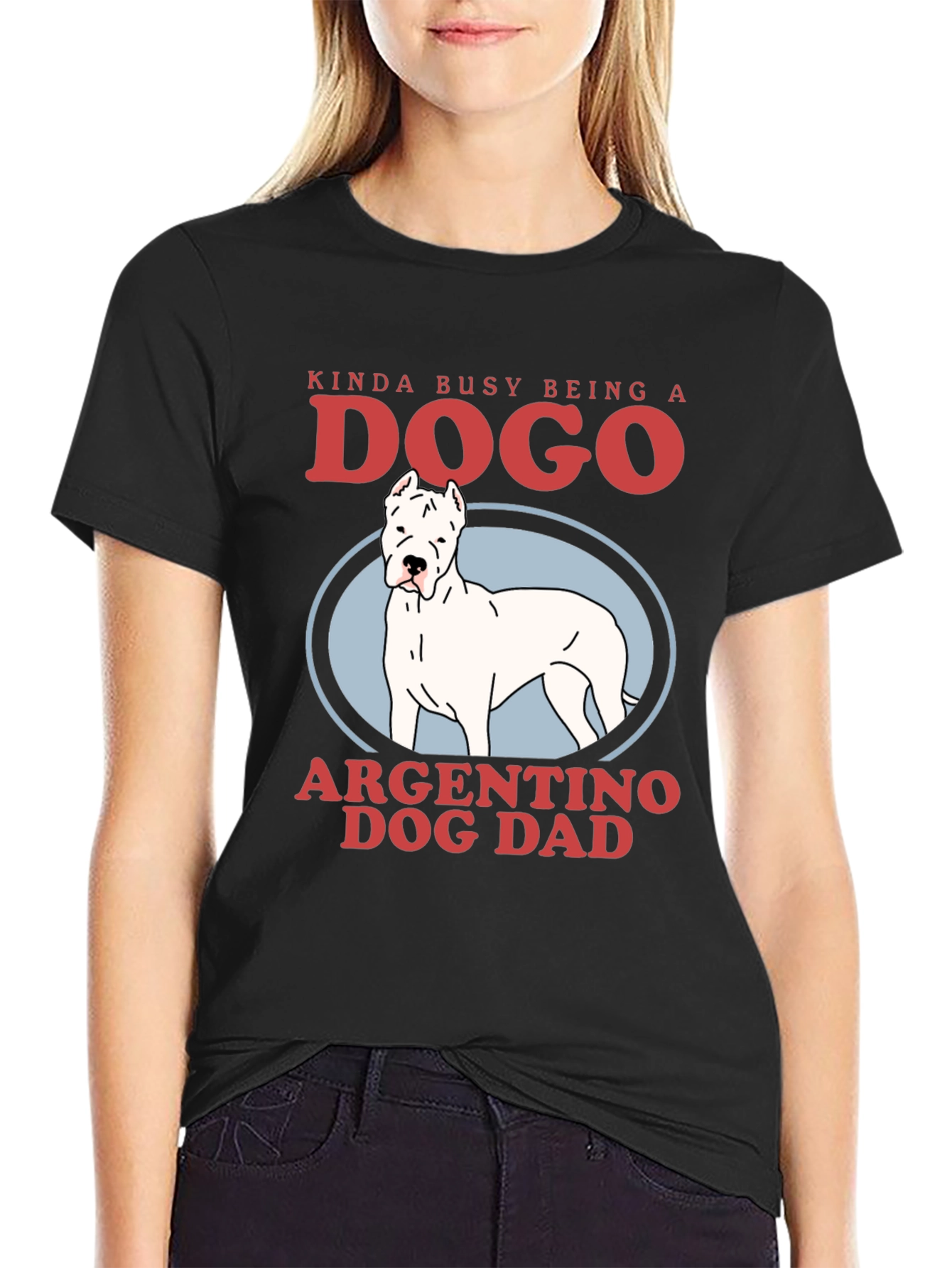 Dogo Argentino Dog Dad Graphic Tee