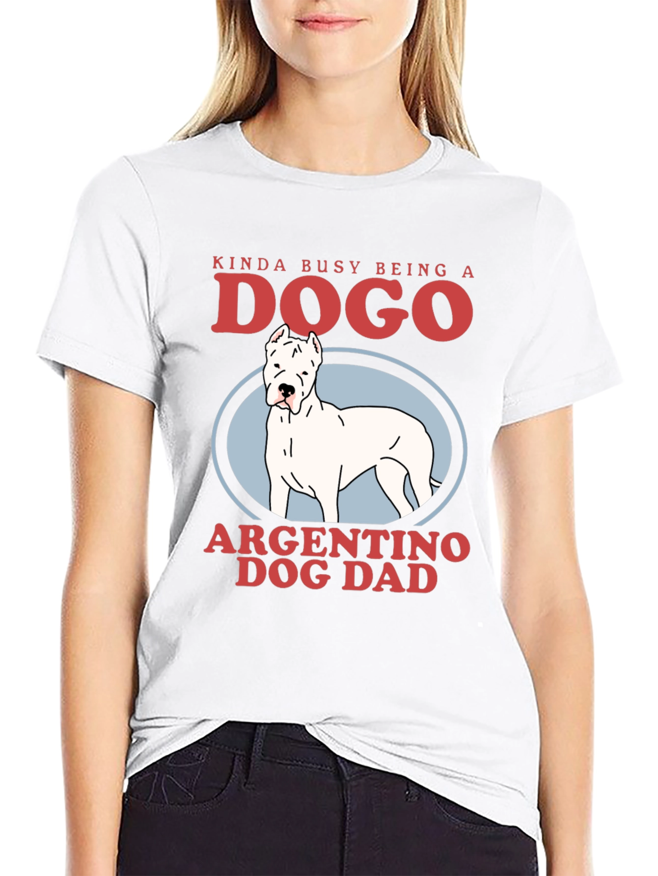 Dogo Argentino Dog Dad Graphic Tee