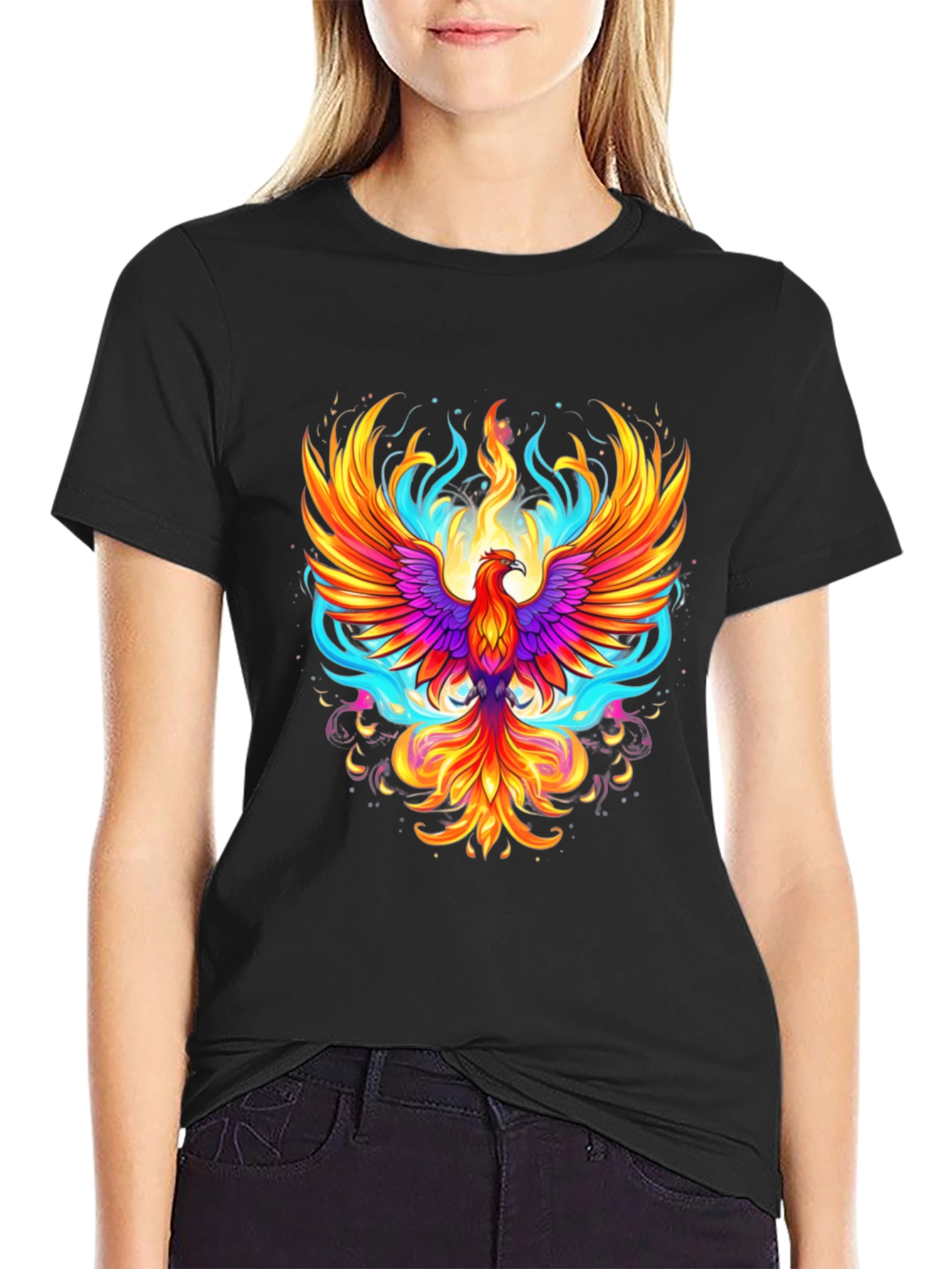 Phoenix Graphic Tee - Mens Black T-Shirt