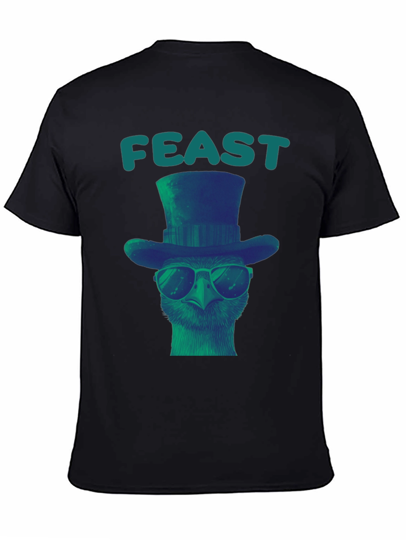 Feast Ostrich T-Shirt - Cool Bird Graphic Tee