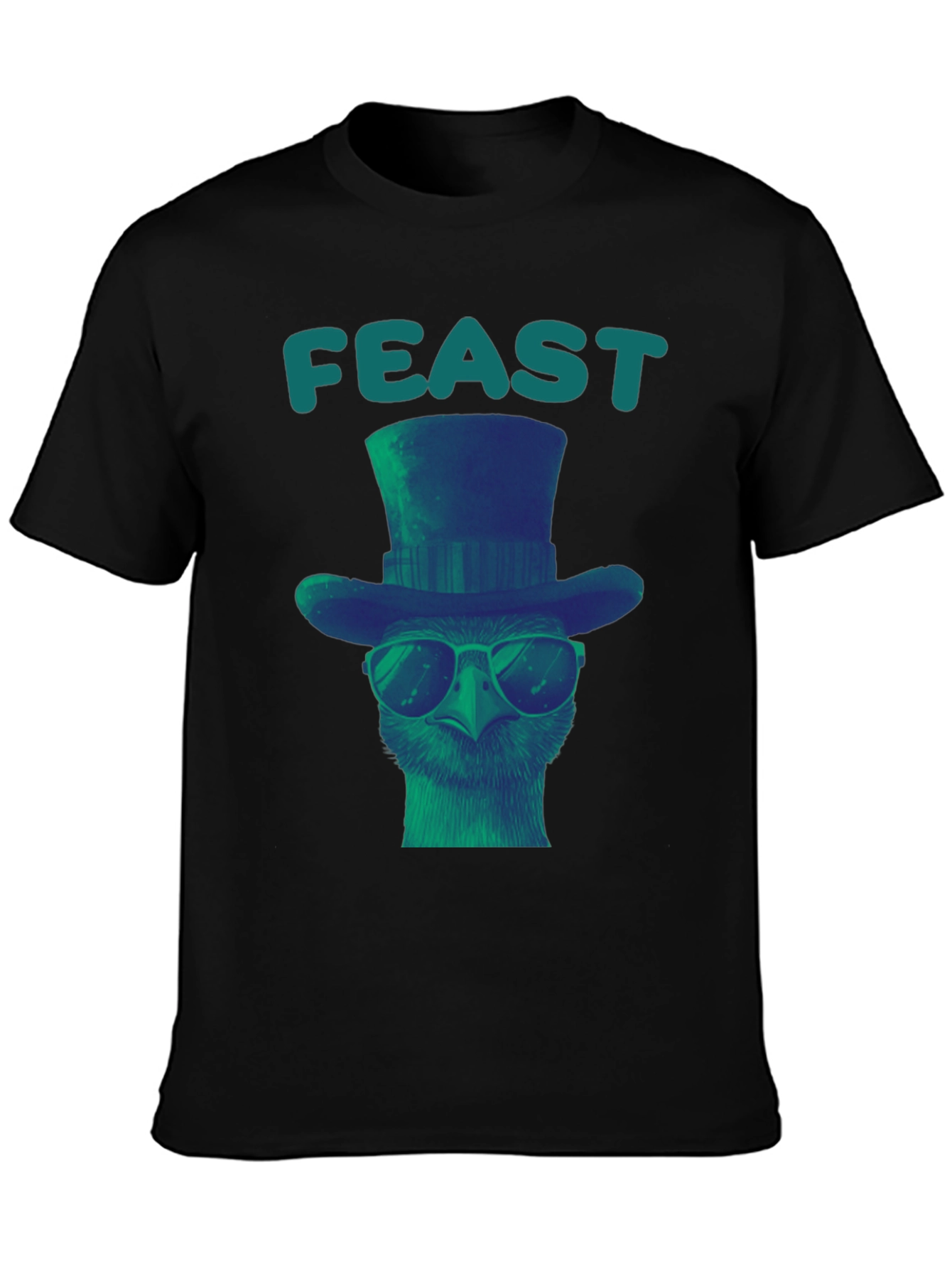 Feast Ostrich T-Shirt - Cool Bird Graphic Tee