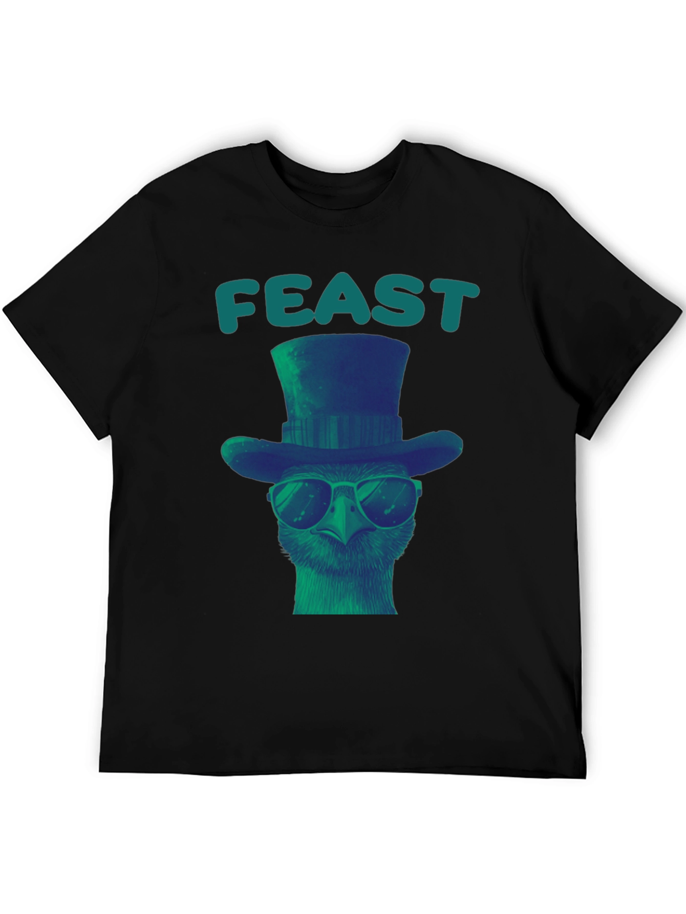 Feast Ostrich T-Shirt - Cool Bird Graphic Tee