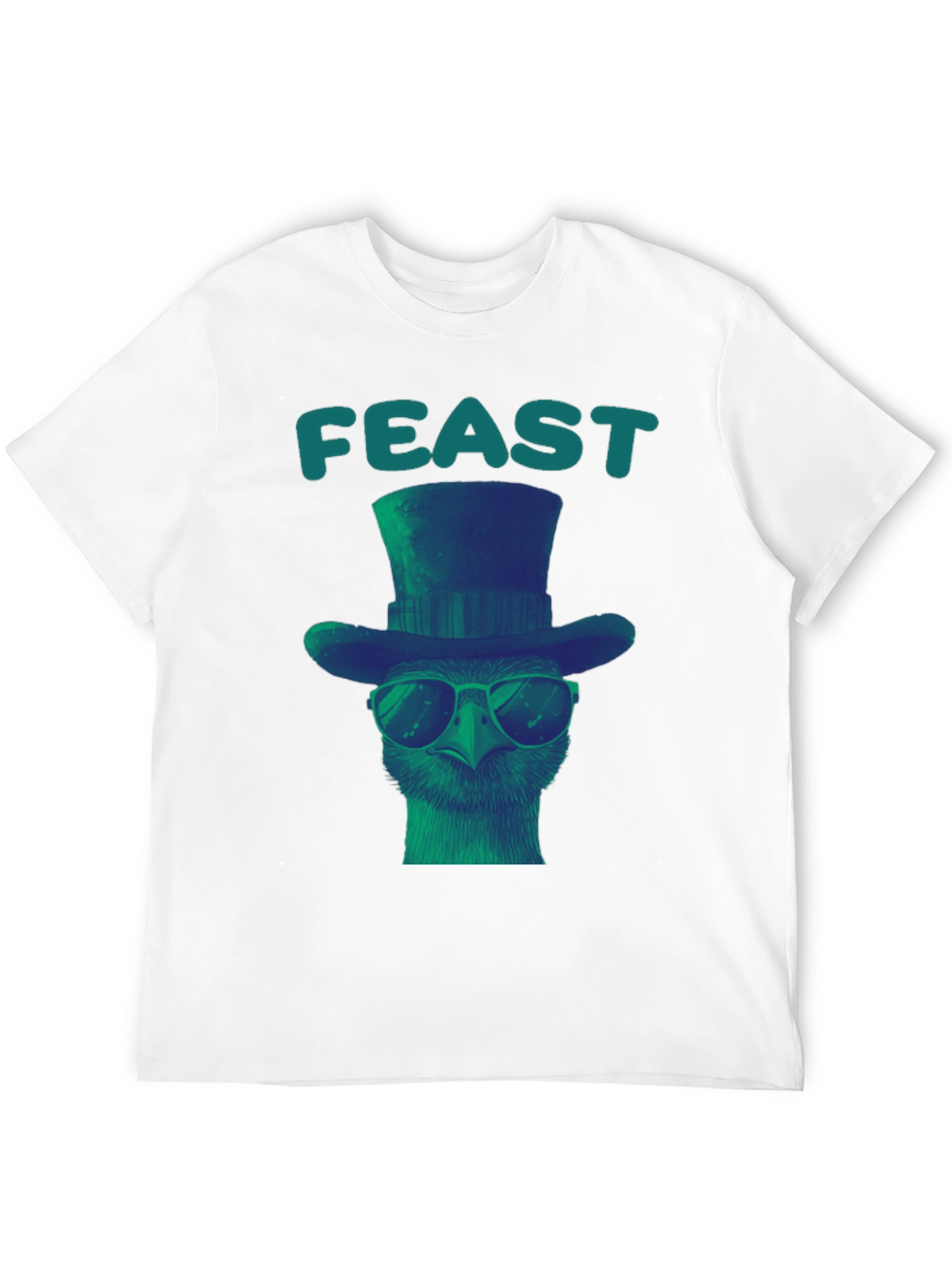 Feast Ostrich T-Shirt - Cool Bird Graphic Tee