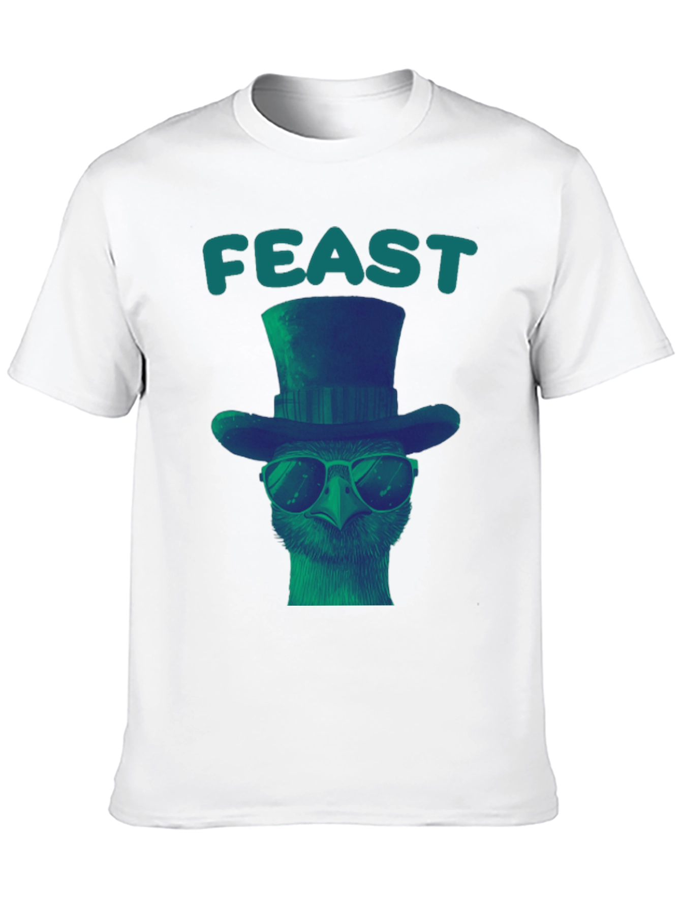 Feast Ostrich T-Shirt - Cool Bird Graphic Tee